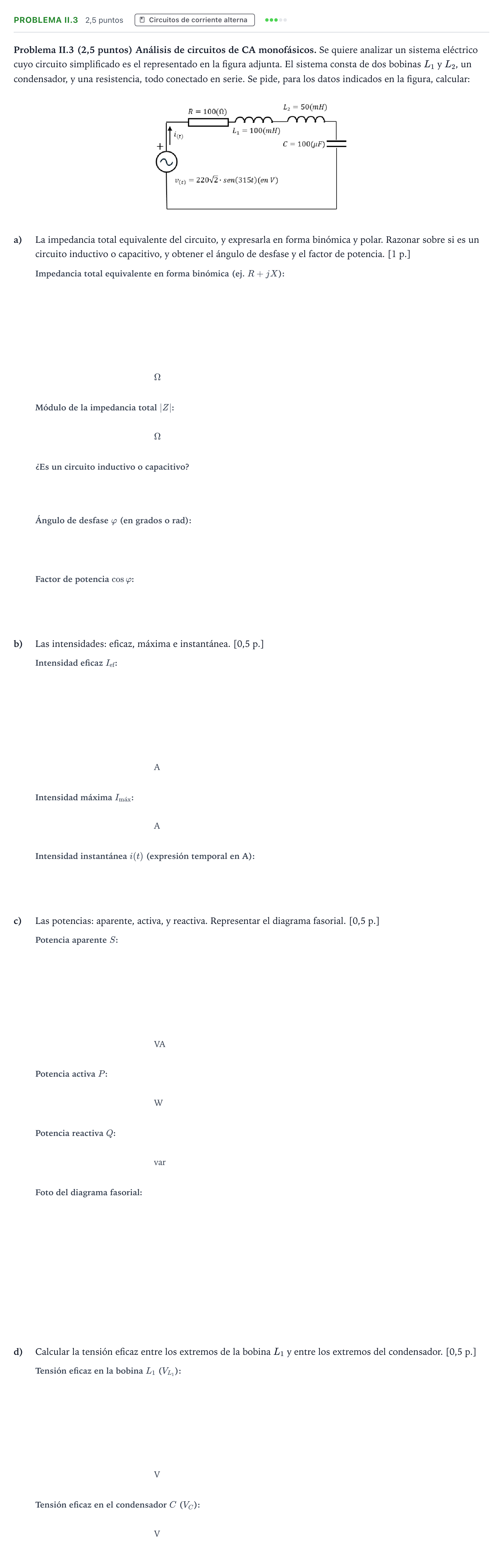 Enunciado: Problema II.3 · Tecnología e Ingeniería II PAU Murcia Ordinaria 2026