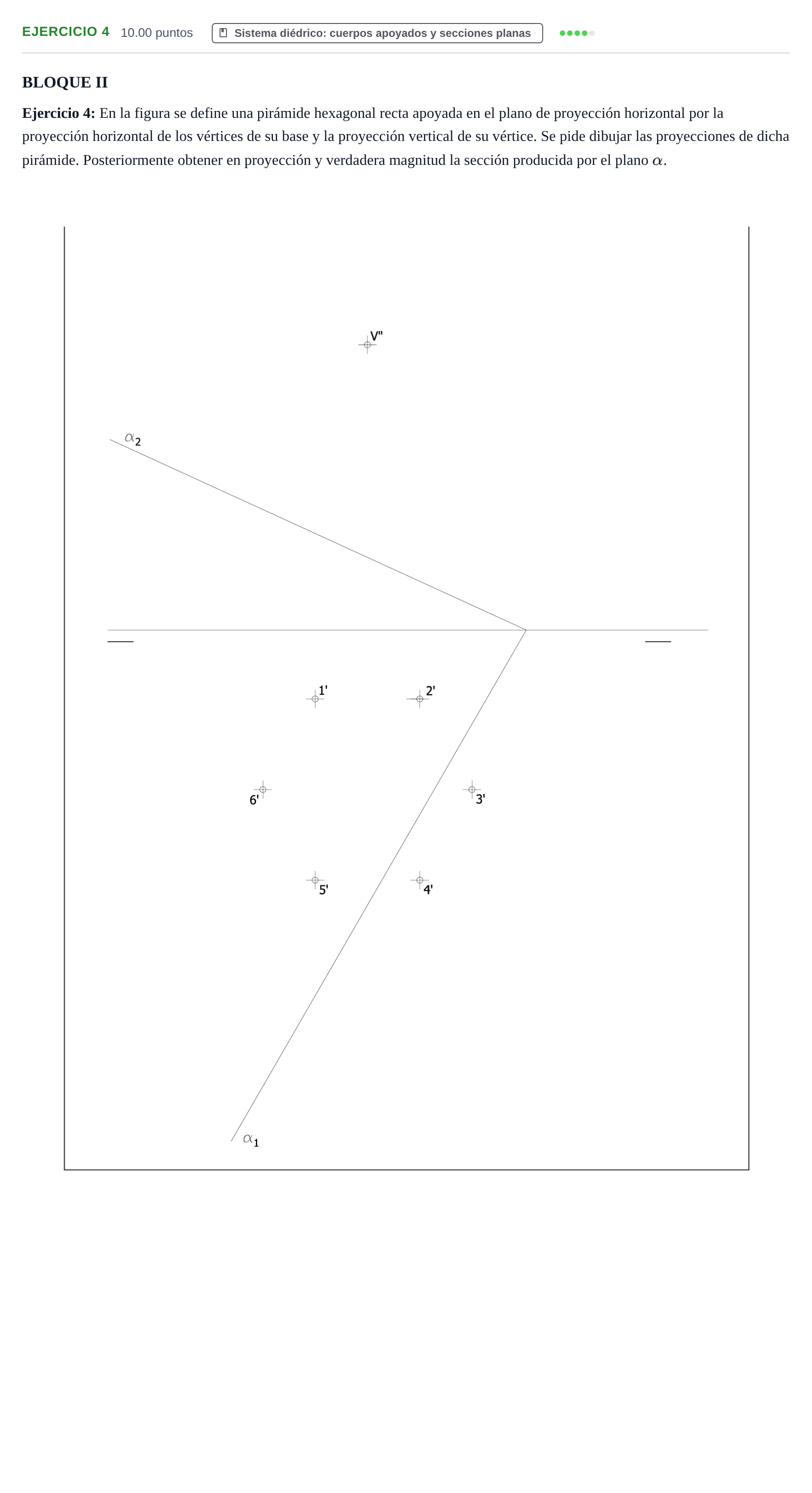 Enunciado: Ejercicio 4 · Dibujo técnico II PAU Murcia Ordinaria 2025
