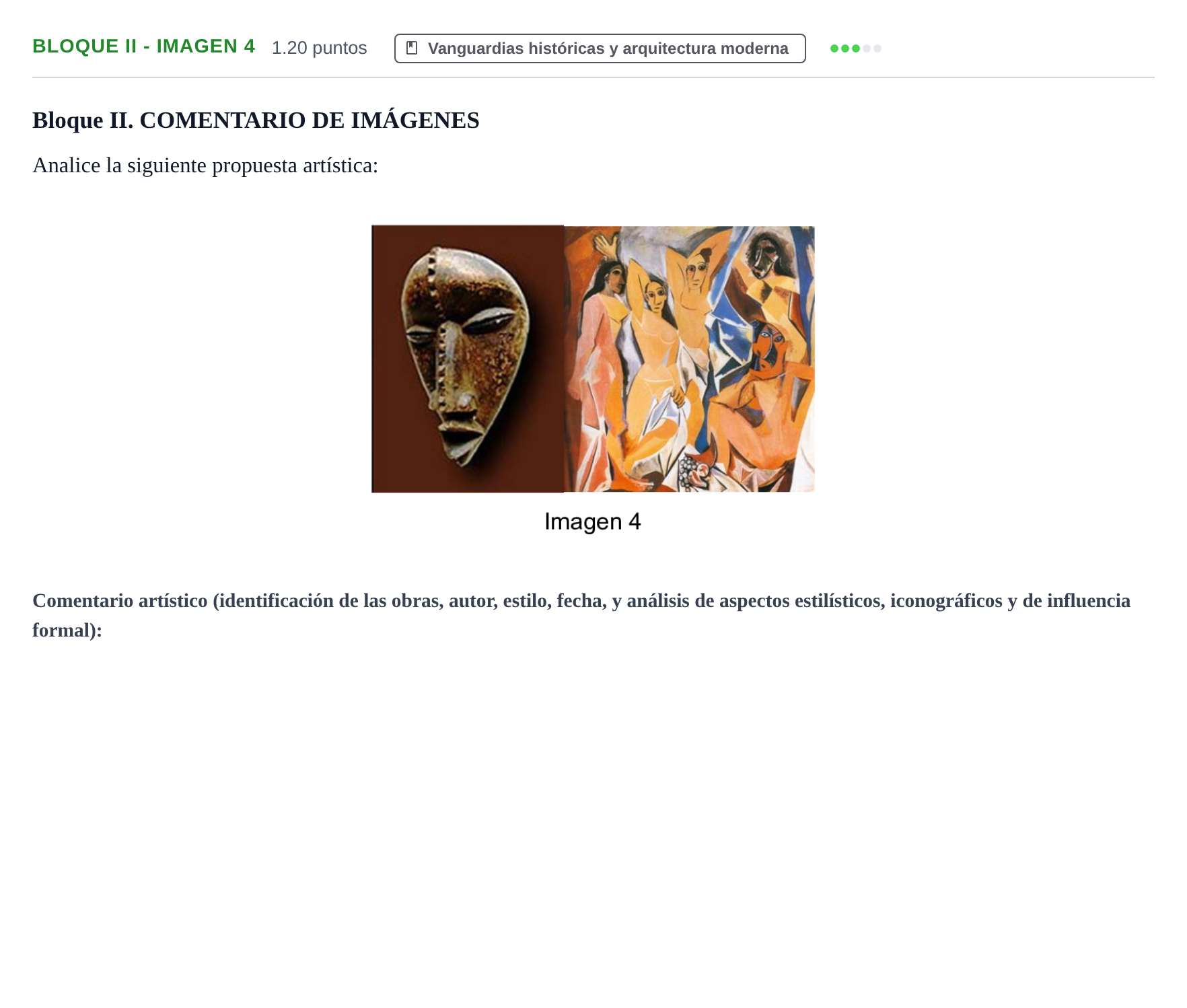 Enunciado: Bloque II - Imagen 4 · Fundamentos Artísticos PAU Murcia Ordinaria 2025