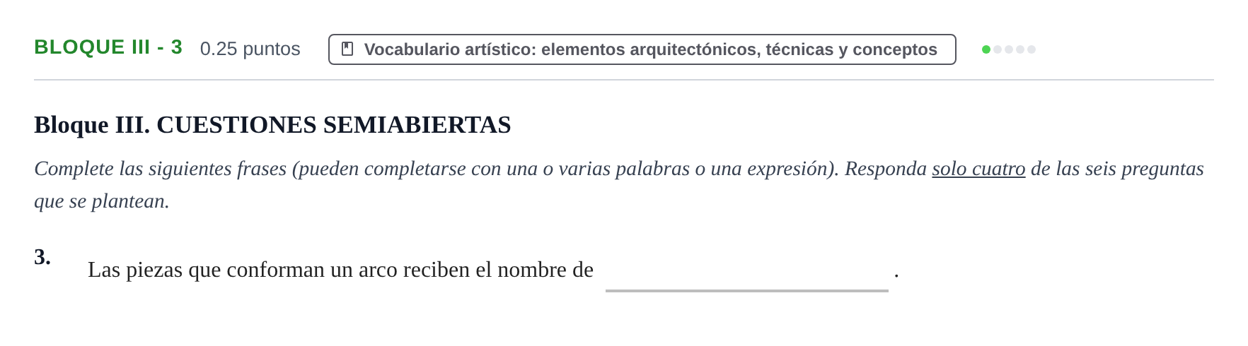 Enunciado: Bloque III - 3 · Fundamentos Artísticos PAU Murcia Ordinaria 2025