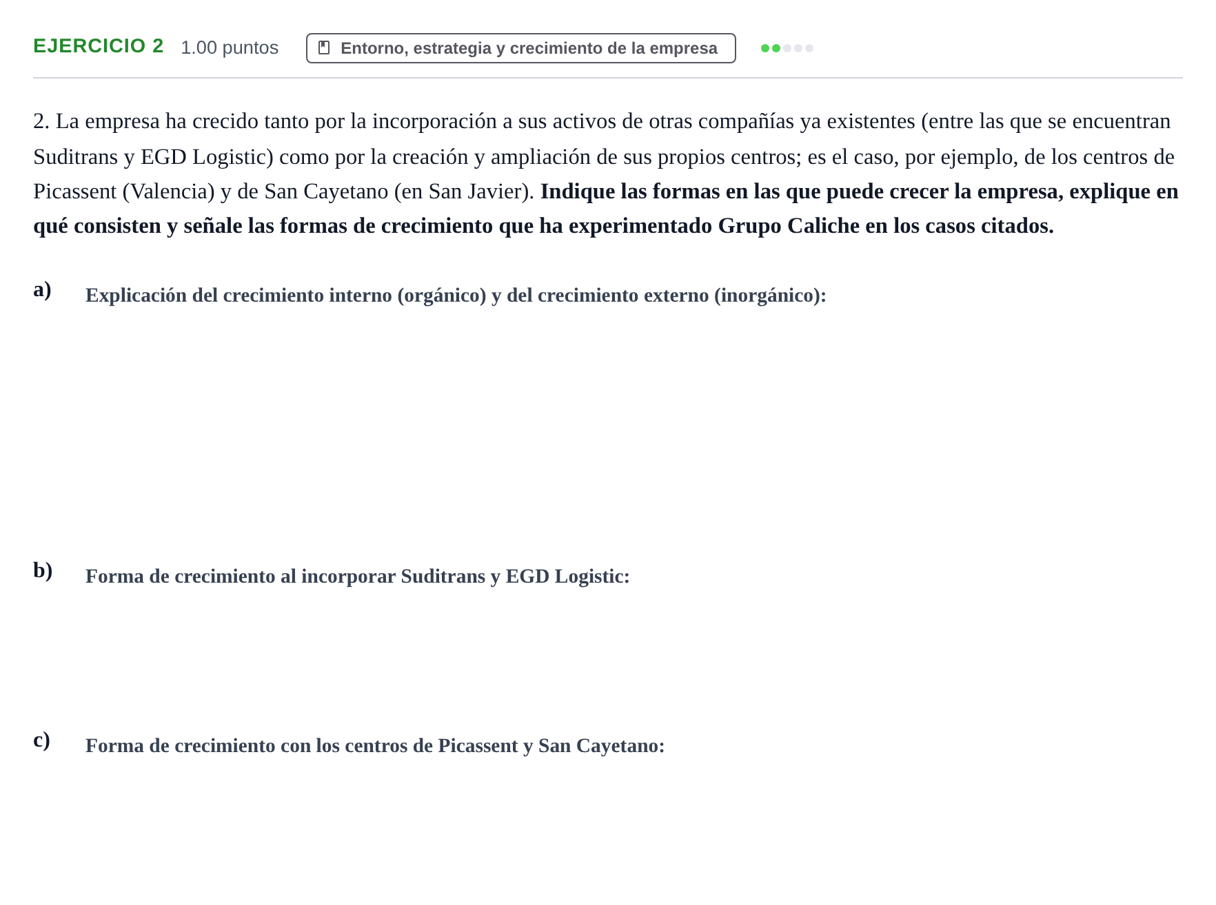 Enunciado: Problema 2 · Empresa y Diseño de Modelos de Negocio PAU Murcia Ordinaria 2025