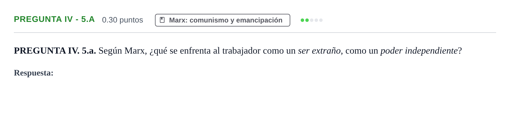 Enunciado: Pregunta IV - 5.a · Historia de la Filosofía PAU Murcia Ordinaria 2025