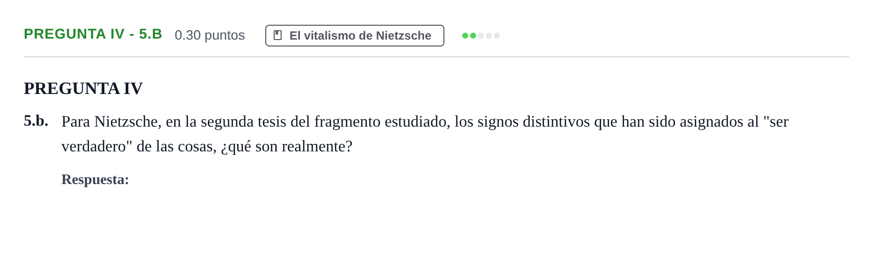Enunciado: Pregunta IV - 5.b · Historia de la Filosofía PAU Murcia Ordinaria 2025