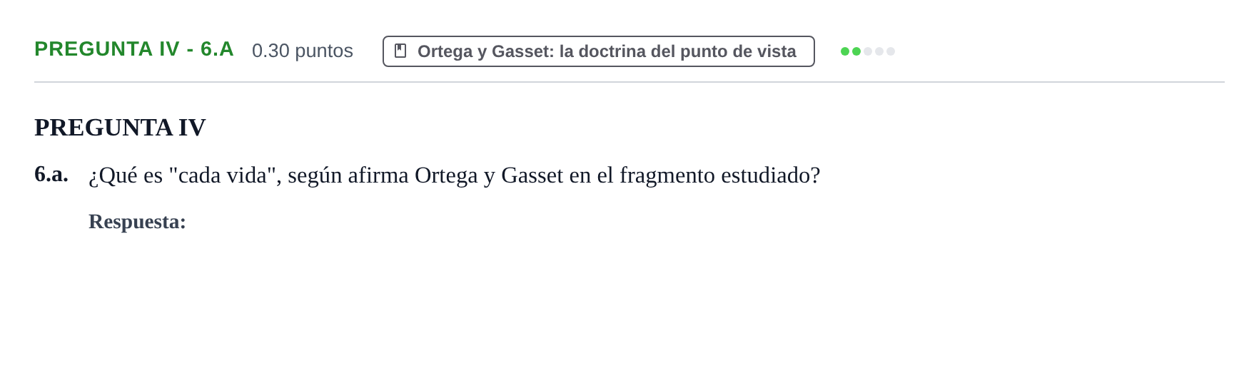 Enunciado: Pregunta IV - 6.a · Historia de la Filosofía PAU Murcia Ordinaria 2025