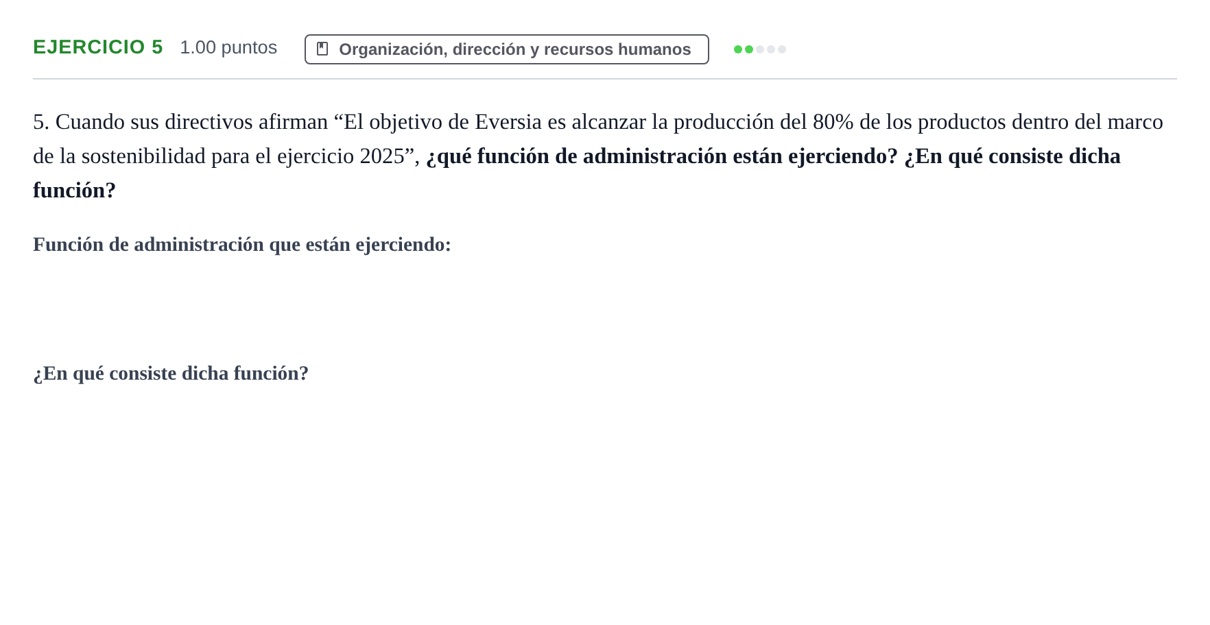 Enunciado: Problema 5 · Empresa y Diseño de Modelos de Negocio PAU Murcia Extraordinaria 2025