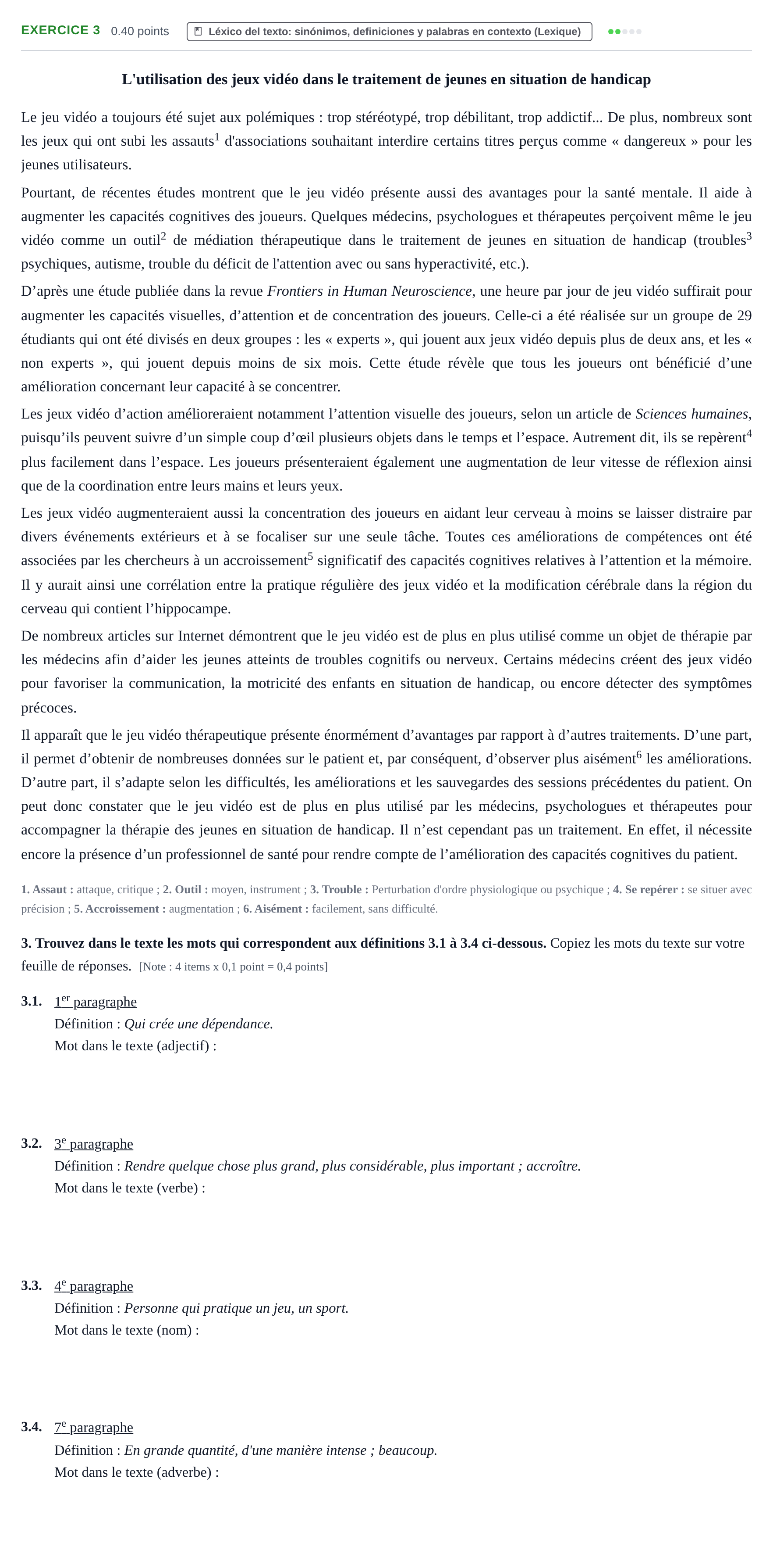 Enunciado: Problema 3 · Francés PAU Murcia Extraordinaria 2025