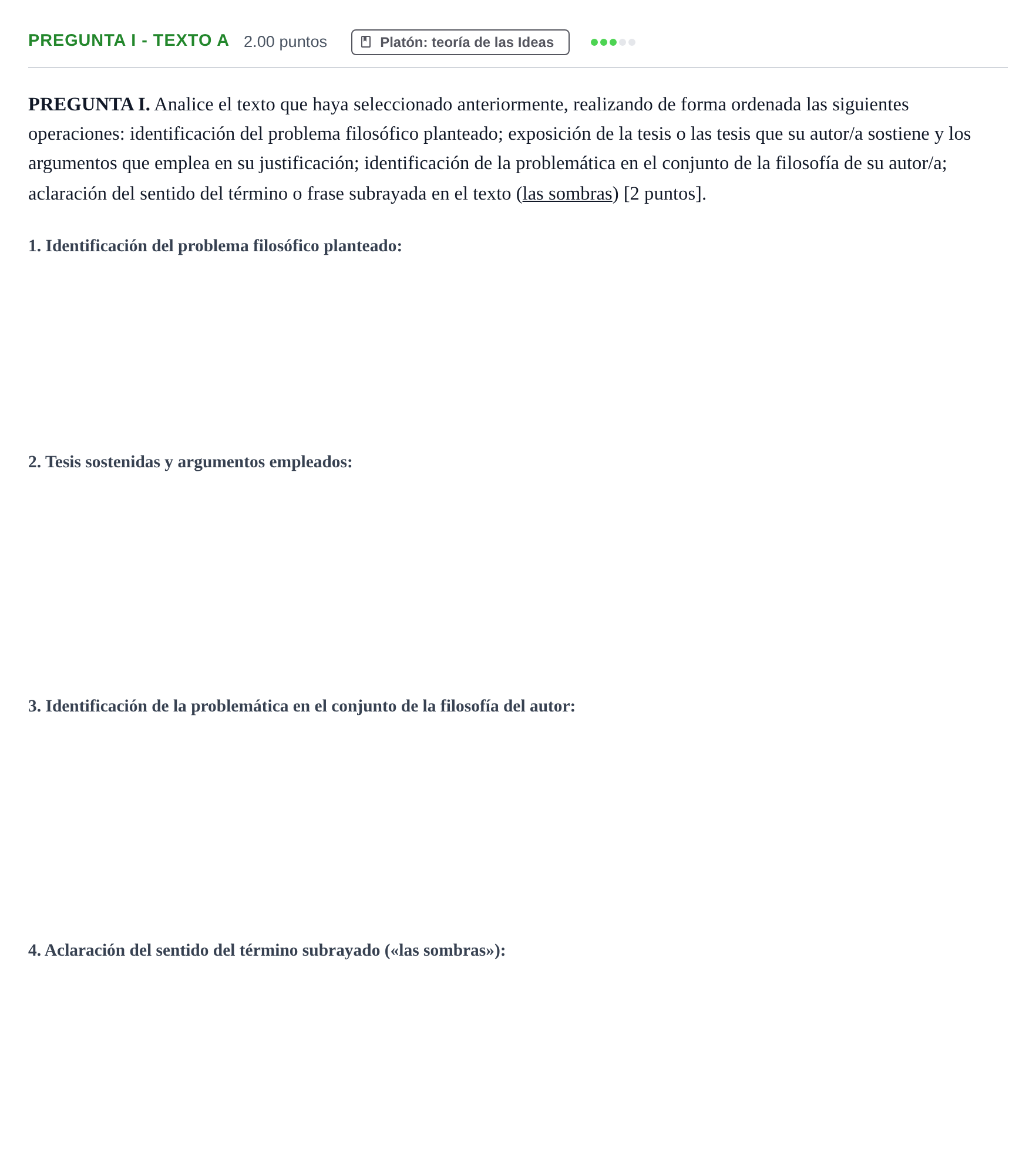Enunciado: Pregunta I - Texto A · Historia de la Filosofía PAU Murcia Extraordinaria 2025