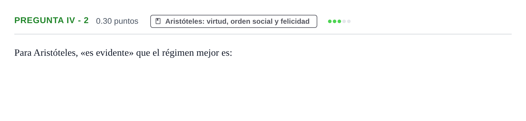 Enunciado: Pregunta IV - 2 · Historia de la Filosofía PAU Murcia Extraordinaria 2025