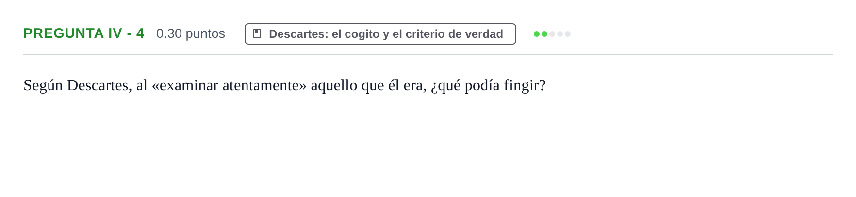 Enunciado: Pregunta IV - 4 · Historia de la Filosofía PAU Murcia Extraordinaria 2025
