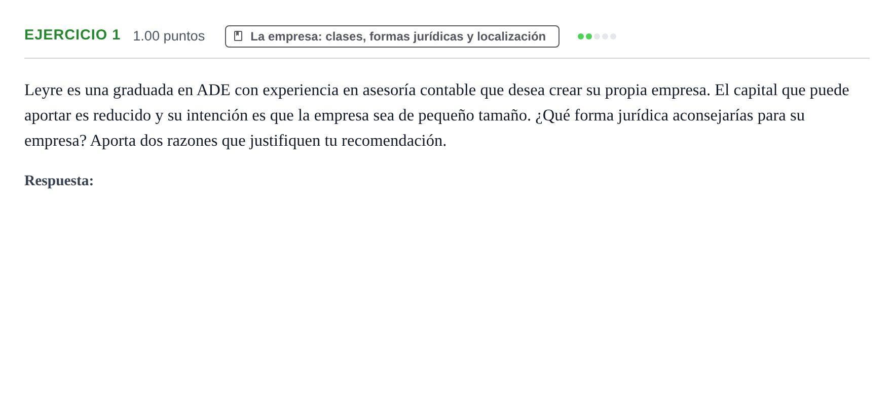 Enunciado: Problema 1 · Empresa y Diseño de Modelos de Negocio PAU Navarra Ordinaria 2024