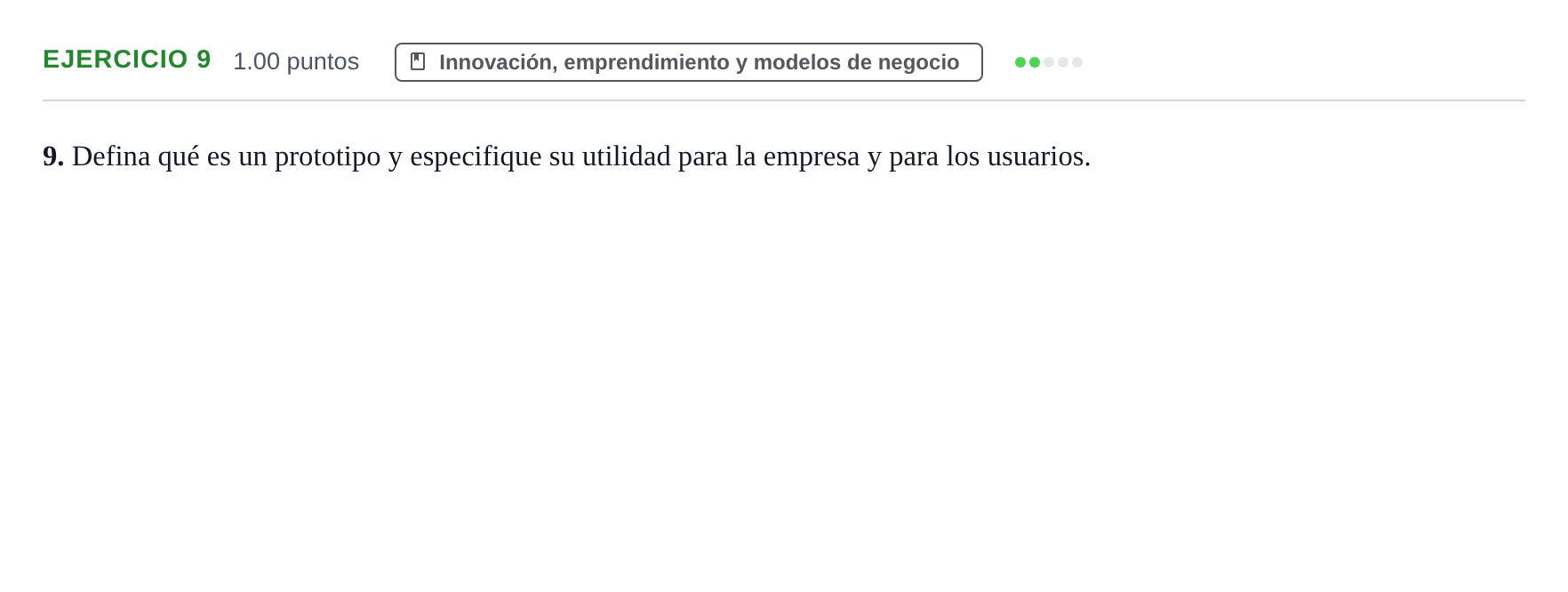 Enunciado: Problema 9 · Empresa y Diseño de Modelos de Negocio PAU Navarra Ordinaria 2024