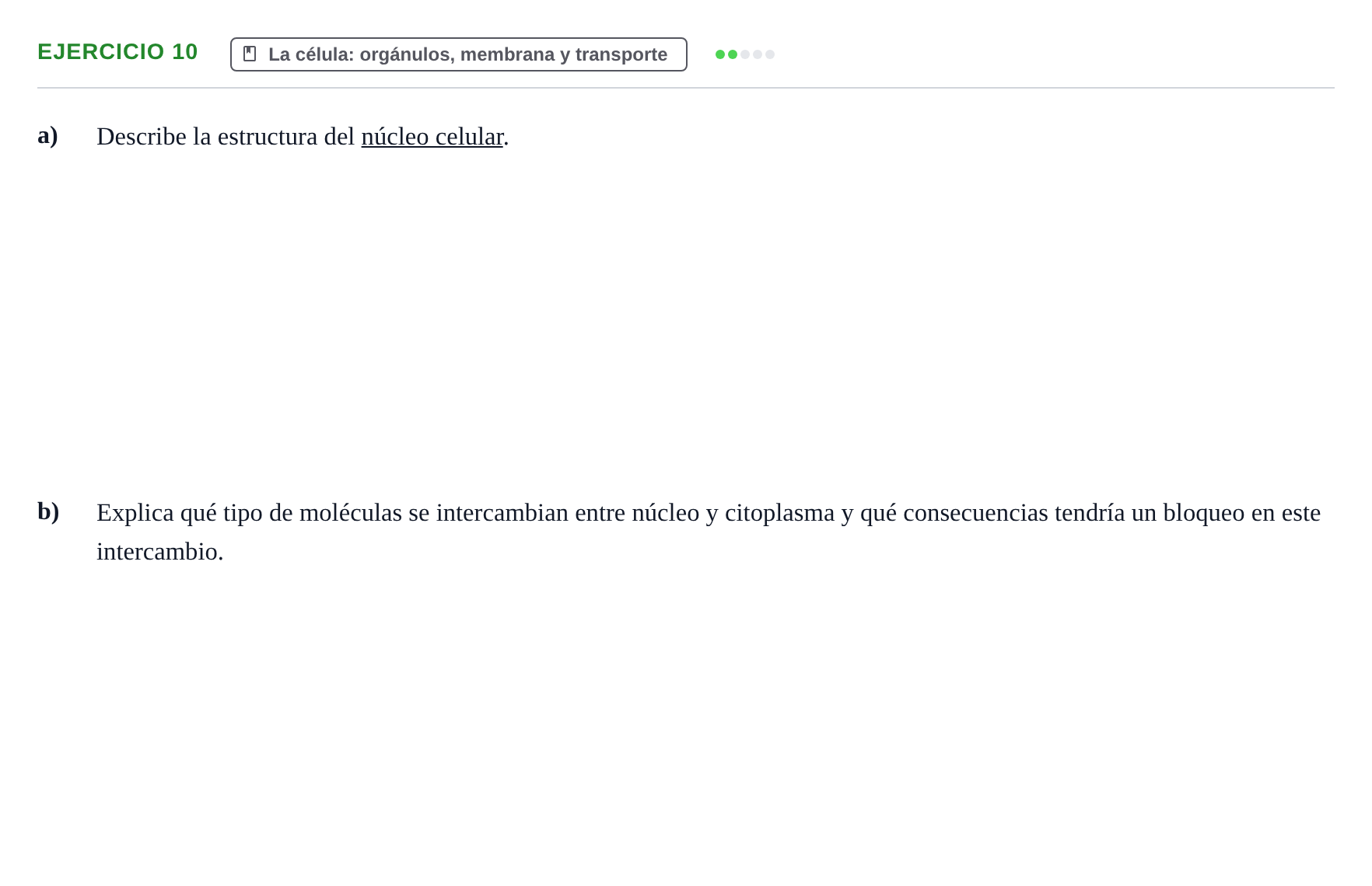 Enunciado: Problema 10 · Biología PAU Navarra Ordinaria 2024
