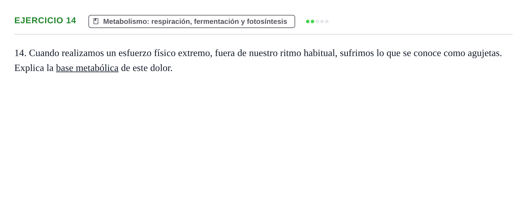 Enunciado: Problema 14 · Biología PAU Navarra Ordinaria 2024