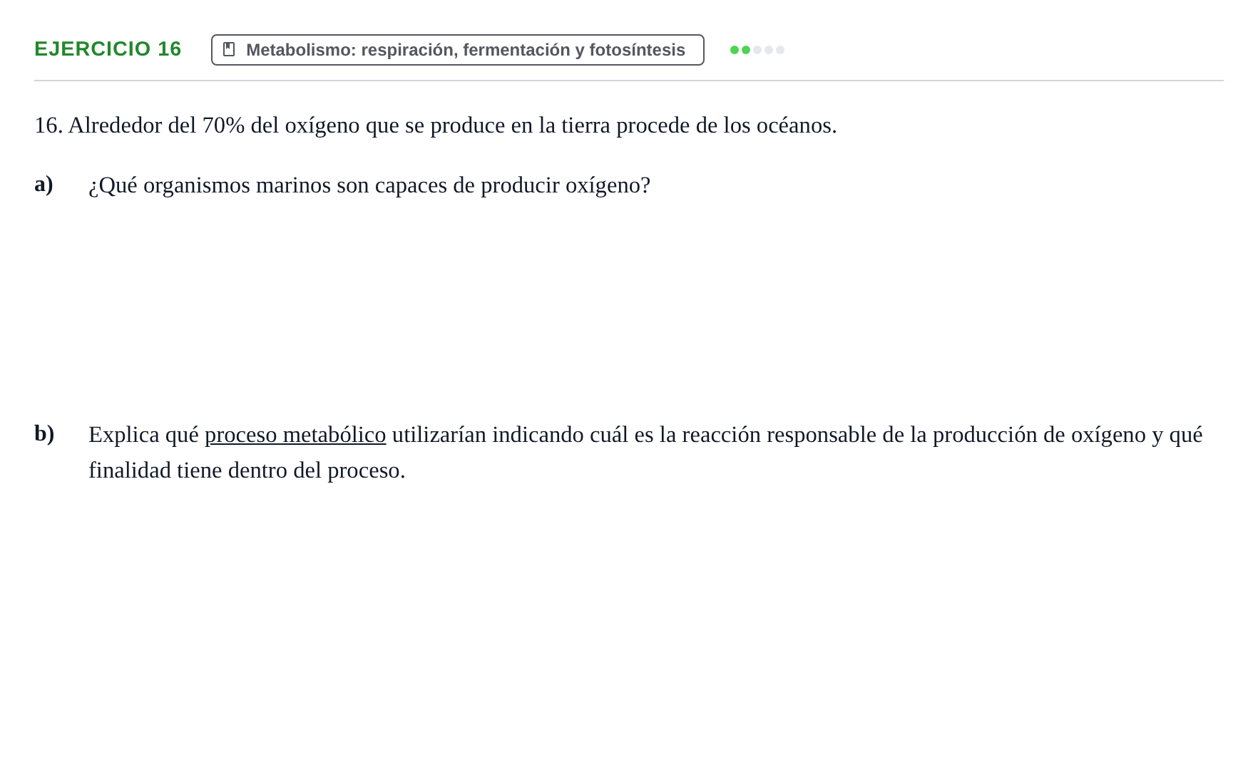 Enunciado: Problema 16 · Biología PAU Navarra Ordinaria 2024