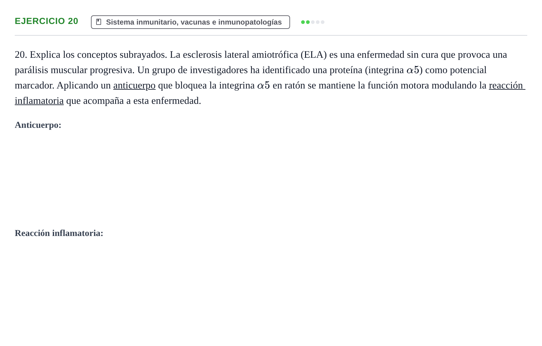 Enunciado: Problema 20 · Biología PAU Navarra Ordinaria 2024