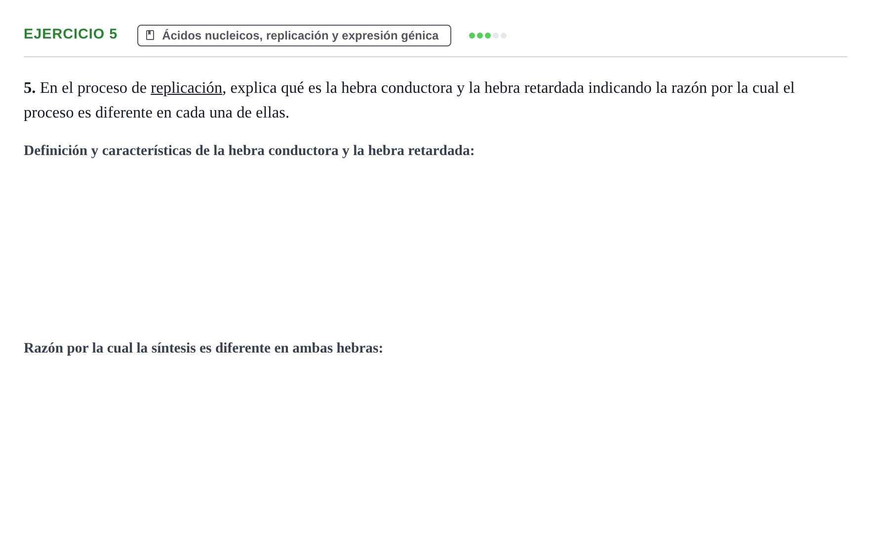 Enunciado: Problema 5 · Biología PAU Navarra Ordinaria 2024