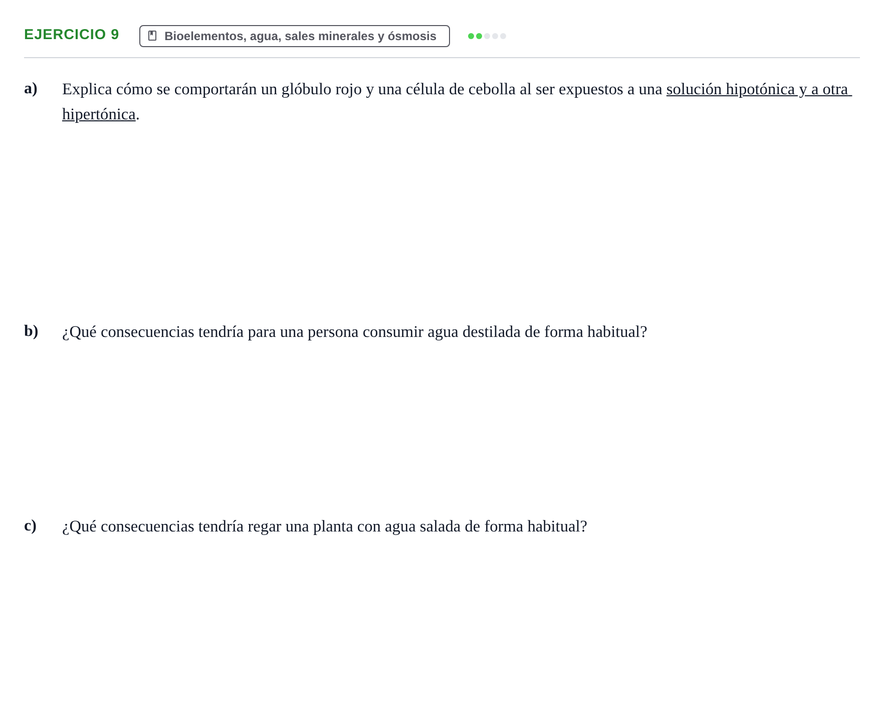 Enunciado: Problema 9 · Biología PAU Navarra Ordinaria 2024