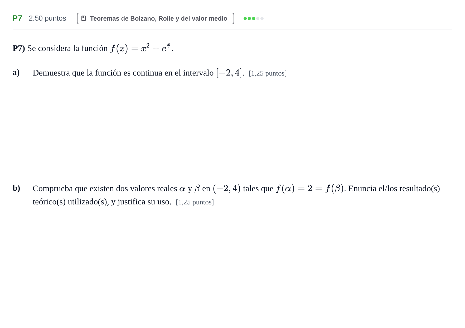 Enunciado: Ejercicio P7 · Matemáticas II PAU Navarra Ordinaria 2024