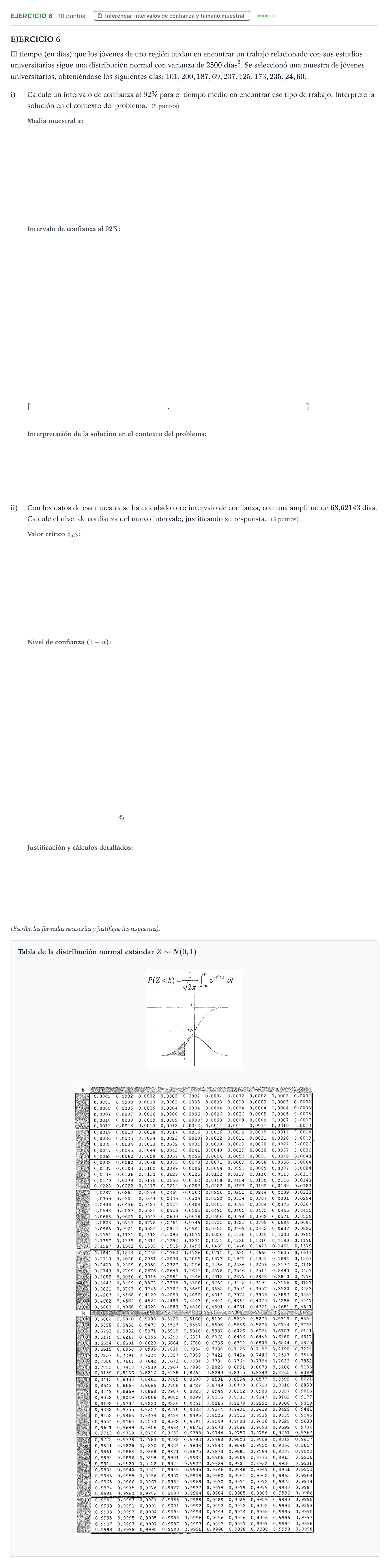 Enunciado: EJERCICIO 6 · Matemáticas aplicadas a las Ciencias Sociales II PAU Navarra Ordinaria 2024
