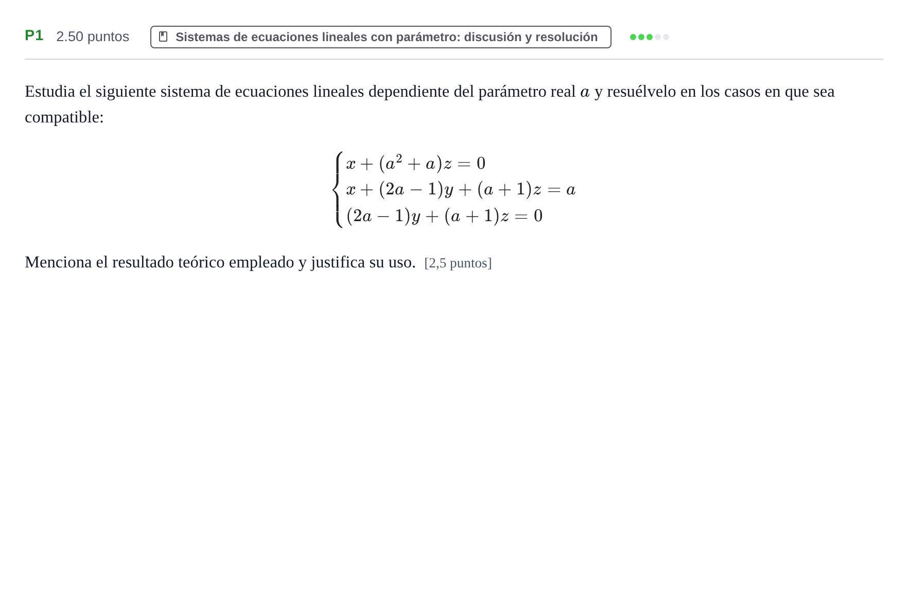 Enunciado: Ejercicio P1 · Matemáticas II PAU Navarra Extraordinaria 2024