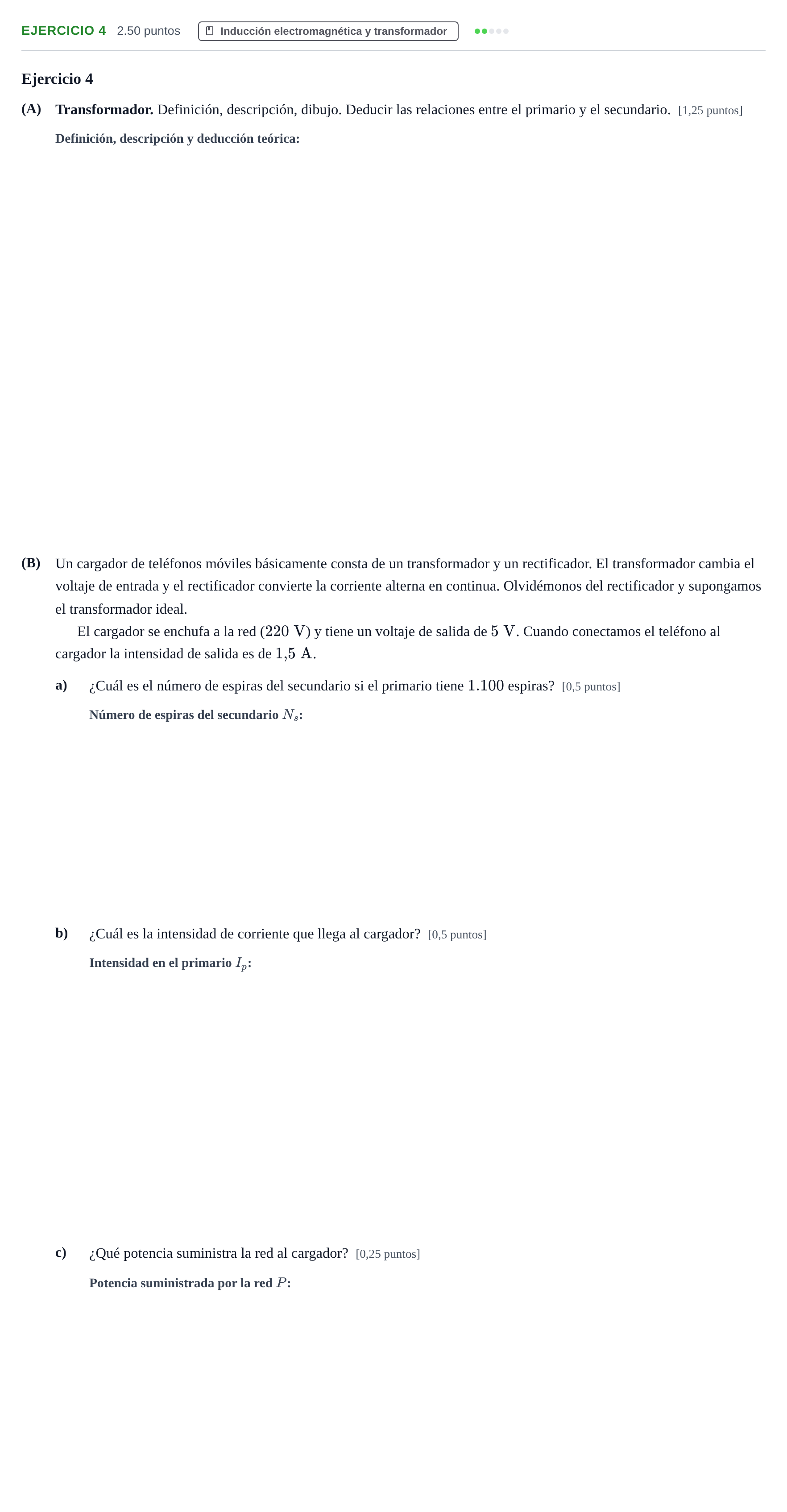 Enunciado: Problema 4 · Física PAU Navarra Extraordinaria 2024