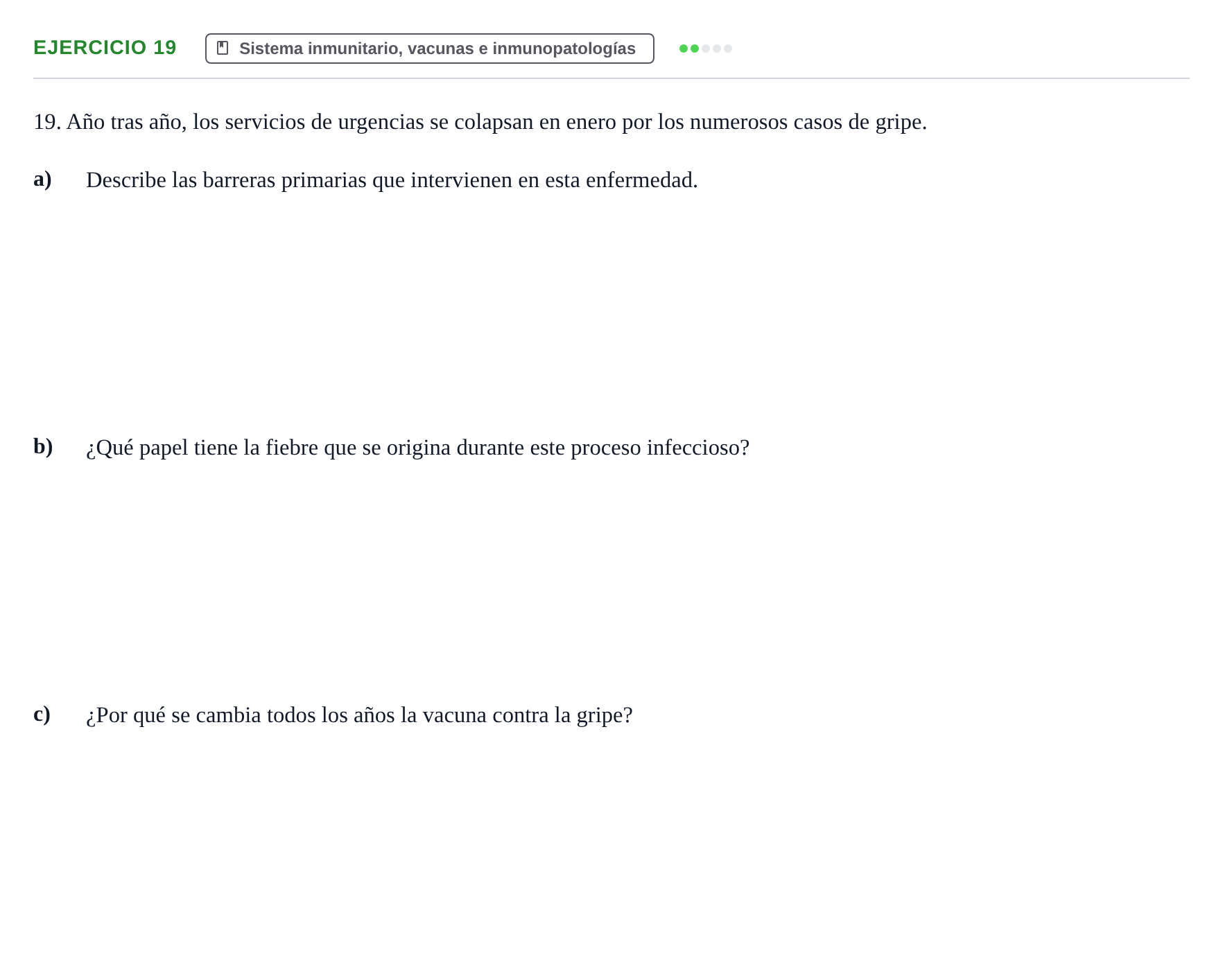 Enunciado: Problema 19 · Biología PAU Navarra Extraordinaria 2024