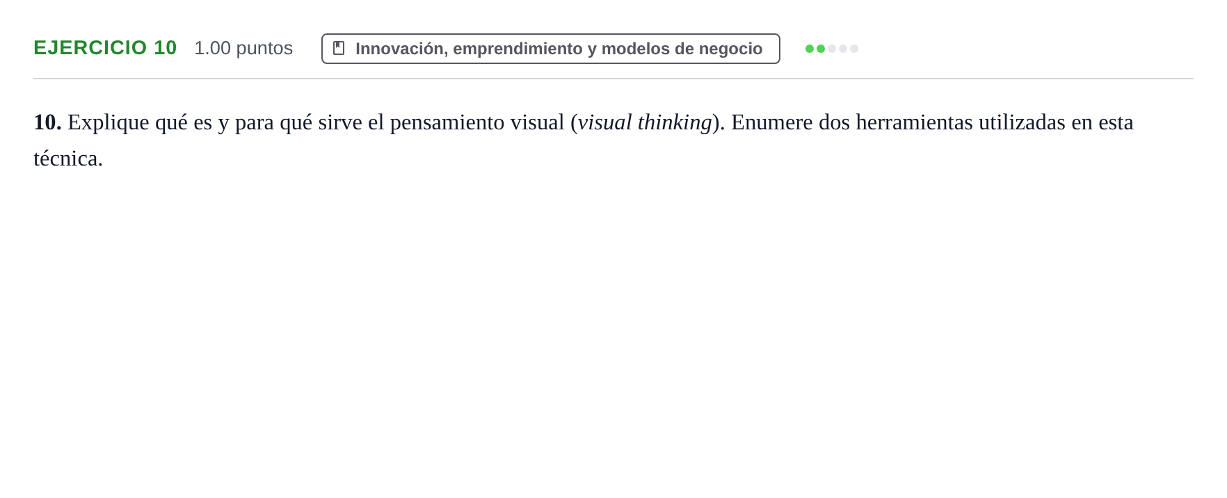 Enunciado: Problema 10 · Empresa y Diseño de Modelos de Negocio PAU Navarra Extraordinaria 2024