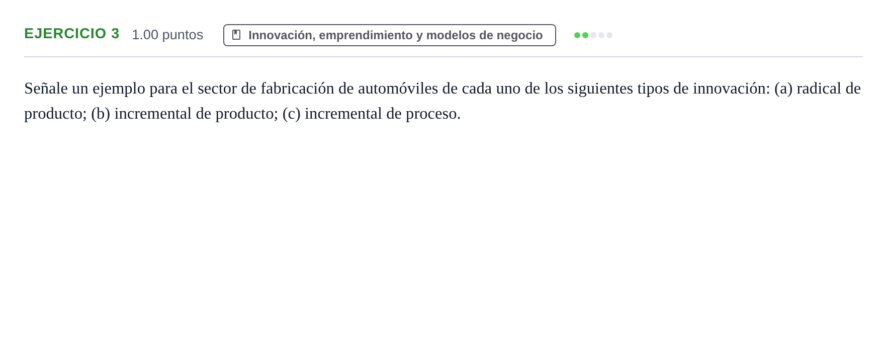 Enunciado: Problema 3 · Empresa y Diseño de Modelos de Negocio PAU Navarra Extraordinaria 2024