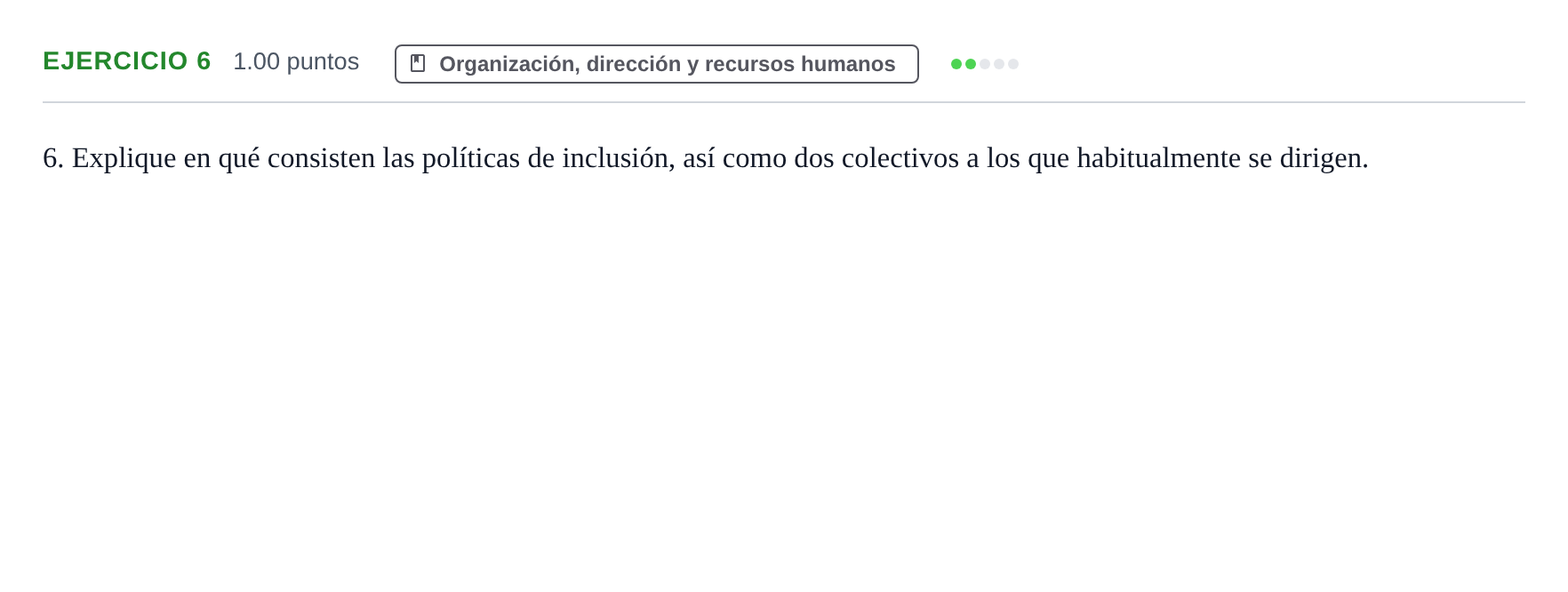 Enunciado: Problema 6 · Empresa y Diseño de Modelos de Negocio PAU Navarra Extraordinaria 2024