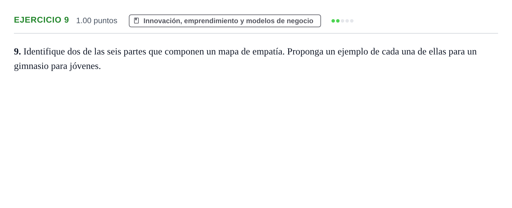 Enunciado: Problema 9 · Empresa y Diseño de Modelos de Negocio PAU Navarra Extraordinaria 2024