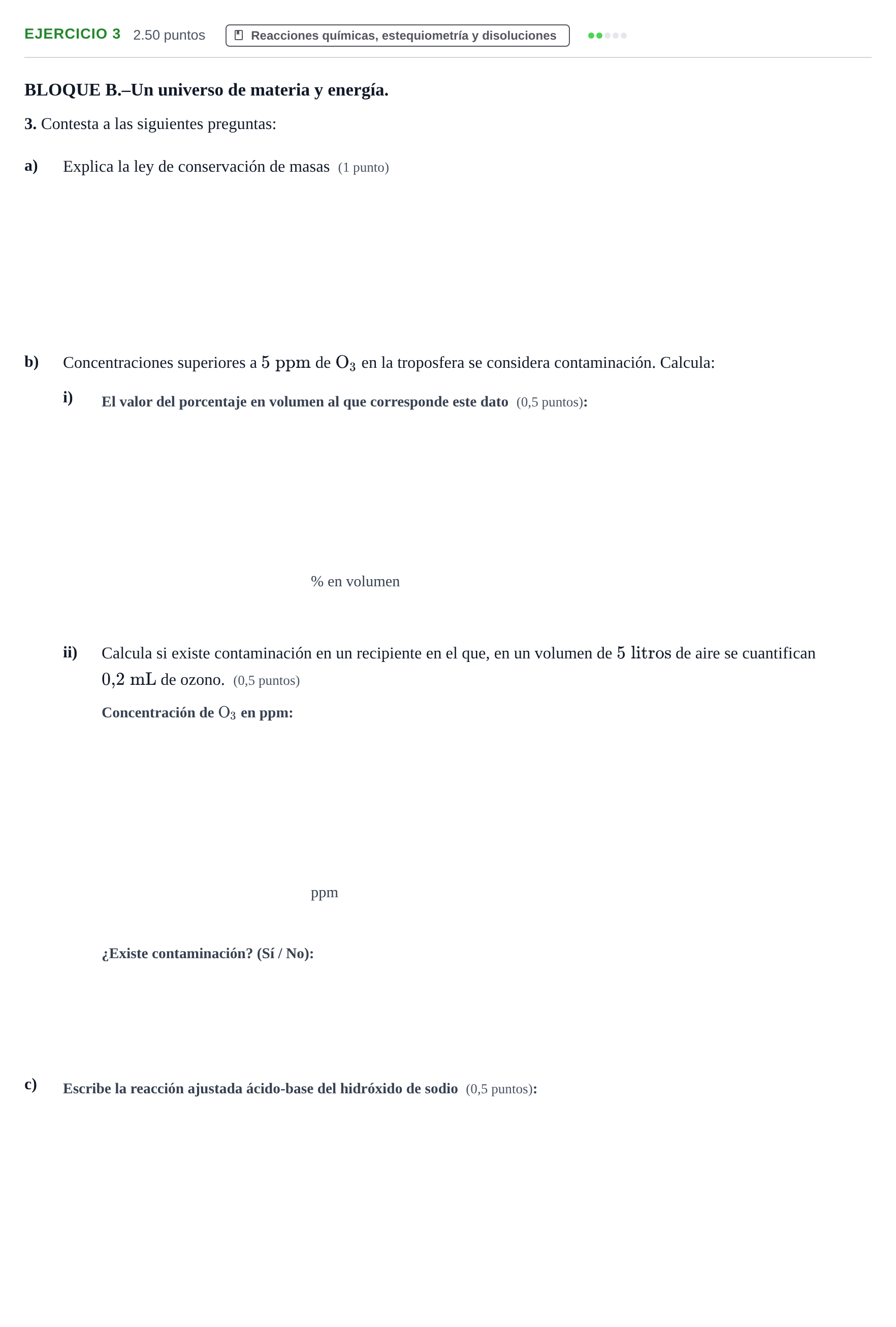 Enunciado: Problema 3 · Ciencias Generales PAU Navarra Ordinaria 2024
