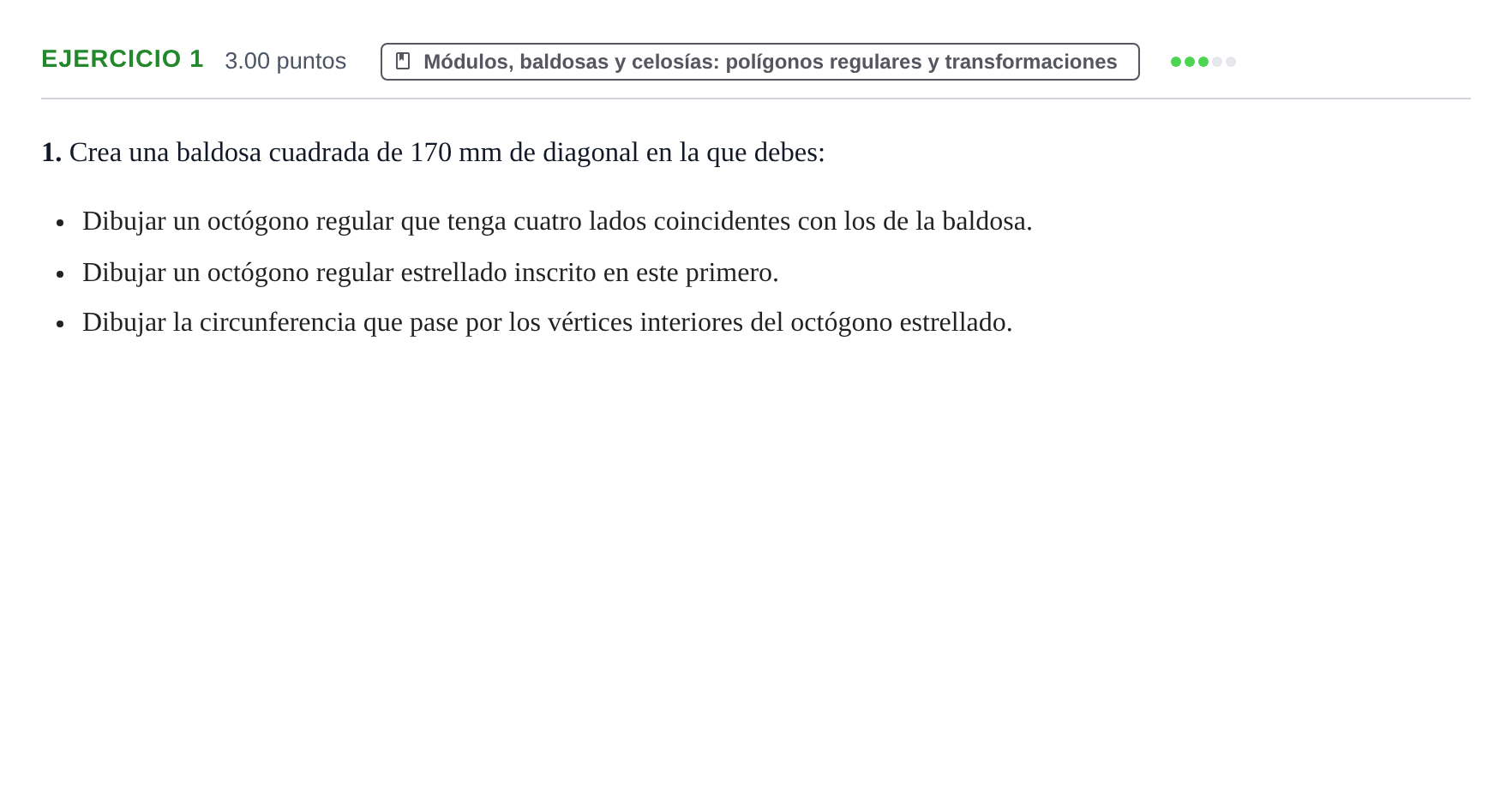 Enunciado: Problema 1 · Dibujo Técnico Aplicado a las Artes Plásticas y al Diseño PAU Navarra Extraordinaria 2024