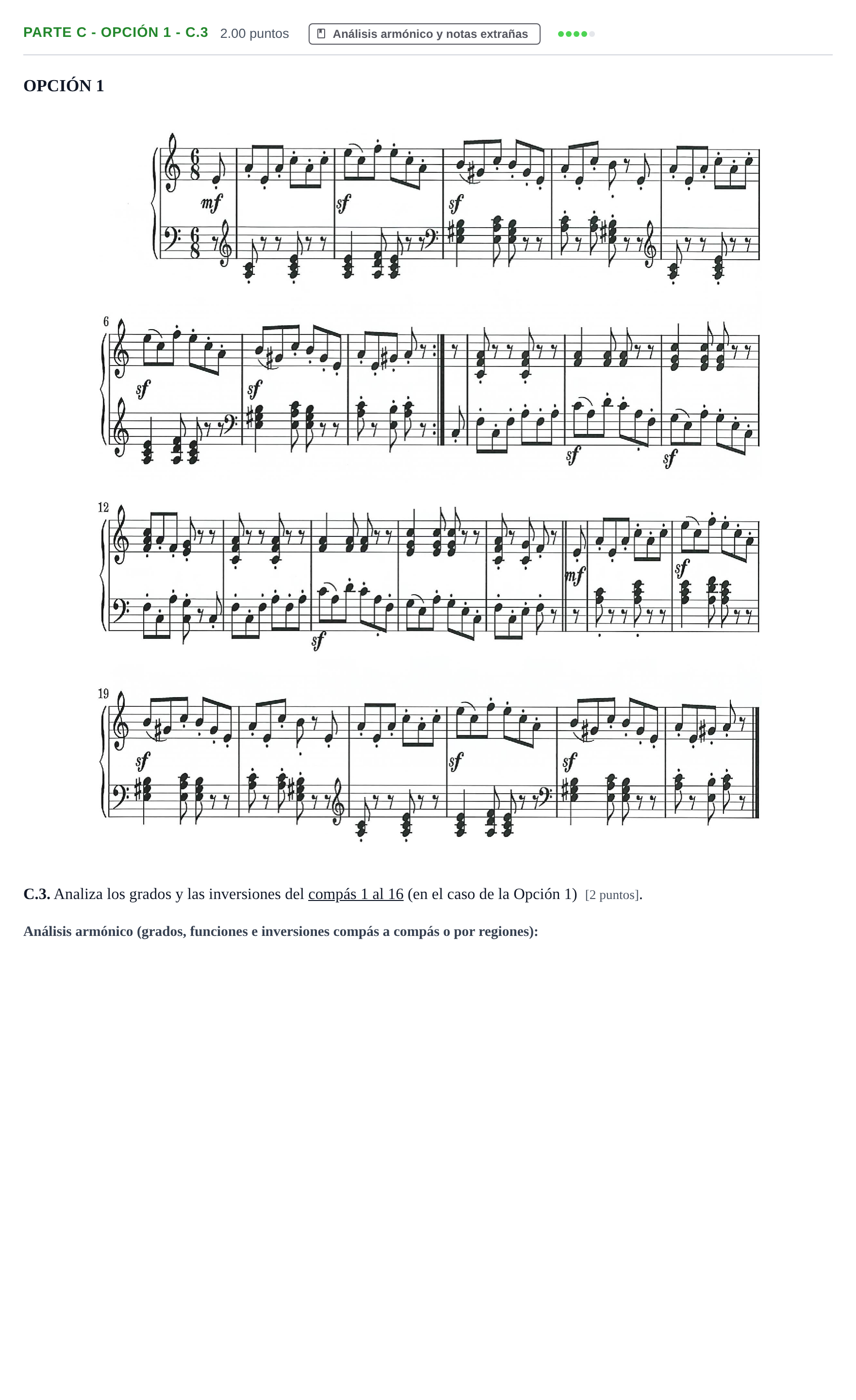 Enunciado: Ejercicio Parte C - Opción 1 - C.3 · Análisis Musical II PAU Navarra Extraordinaria 2024