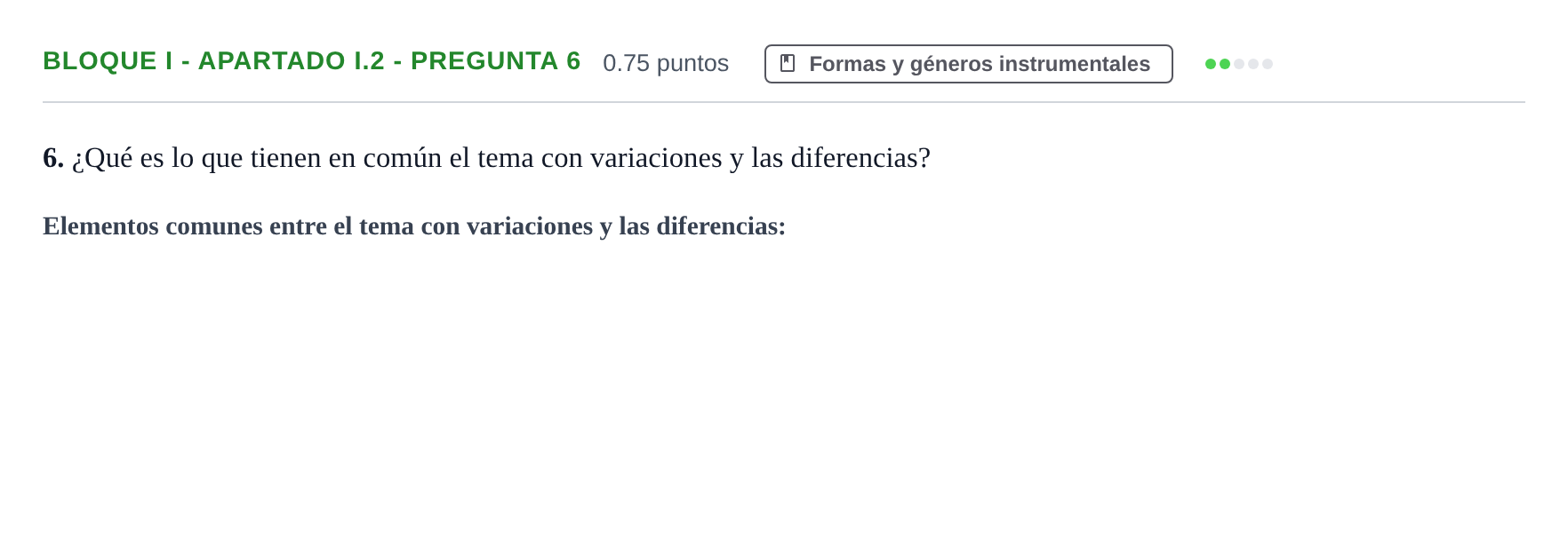 Enunciado: Bloque I - Apartado I.2 - Pregunta 6 · Análisis Musical II PAU Murcia Ordinaria 2025