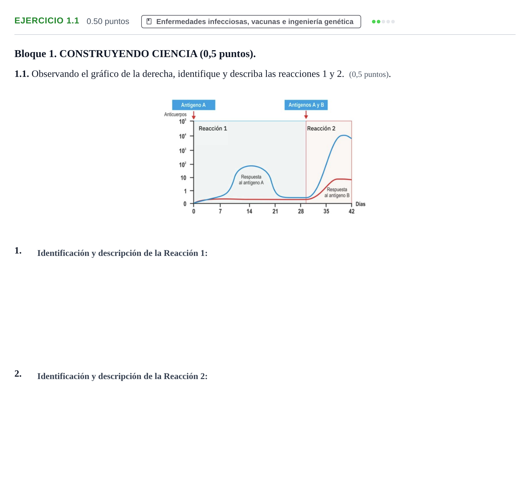 Enunciado: Ejercicio 1.1 · Ciencias Generales PAU Murcia Ordinaria 2025
