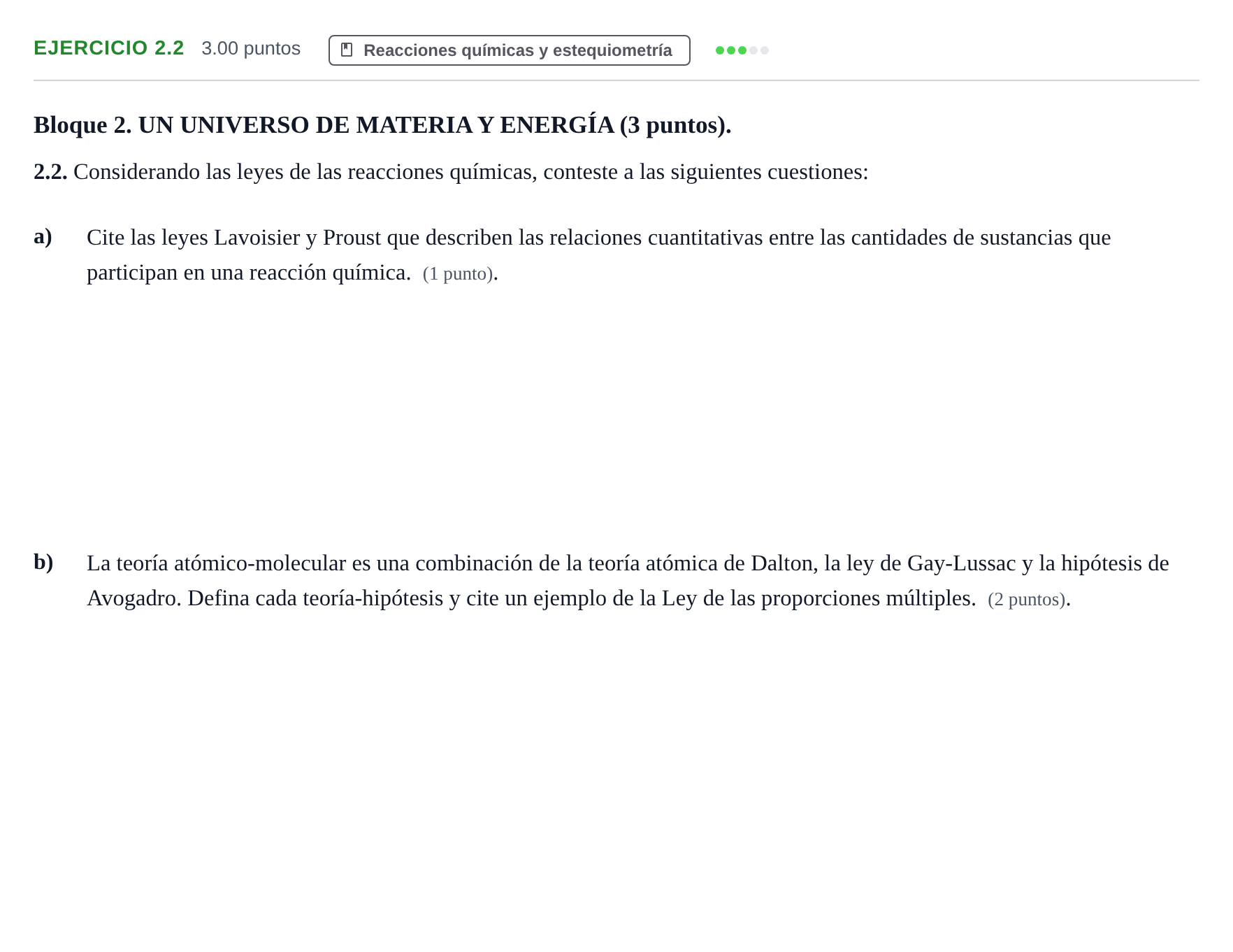 Enunciado: Ejercicio 2.2 · Ciencias Generales PAU Murcia Ordinaria 2025