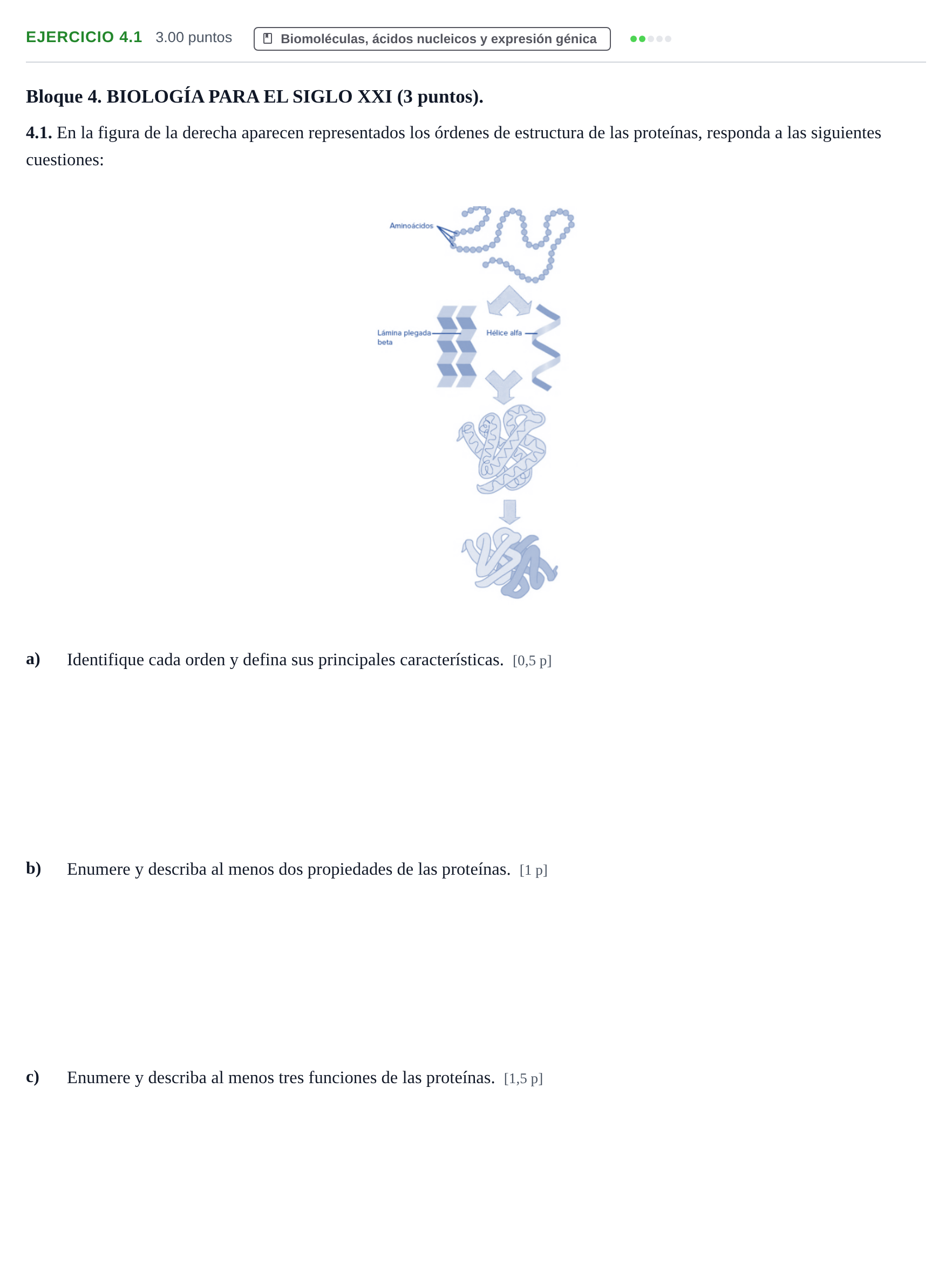 Enunciado: Ejercicio 4.1 · Ciencias Generales PAU Murcia Ordinaria 2025