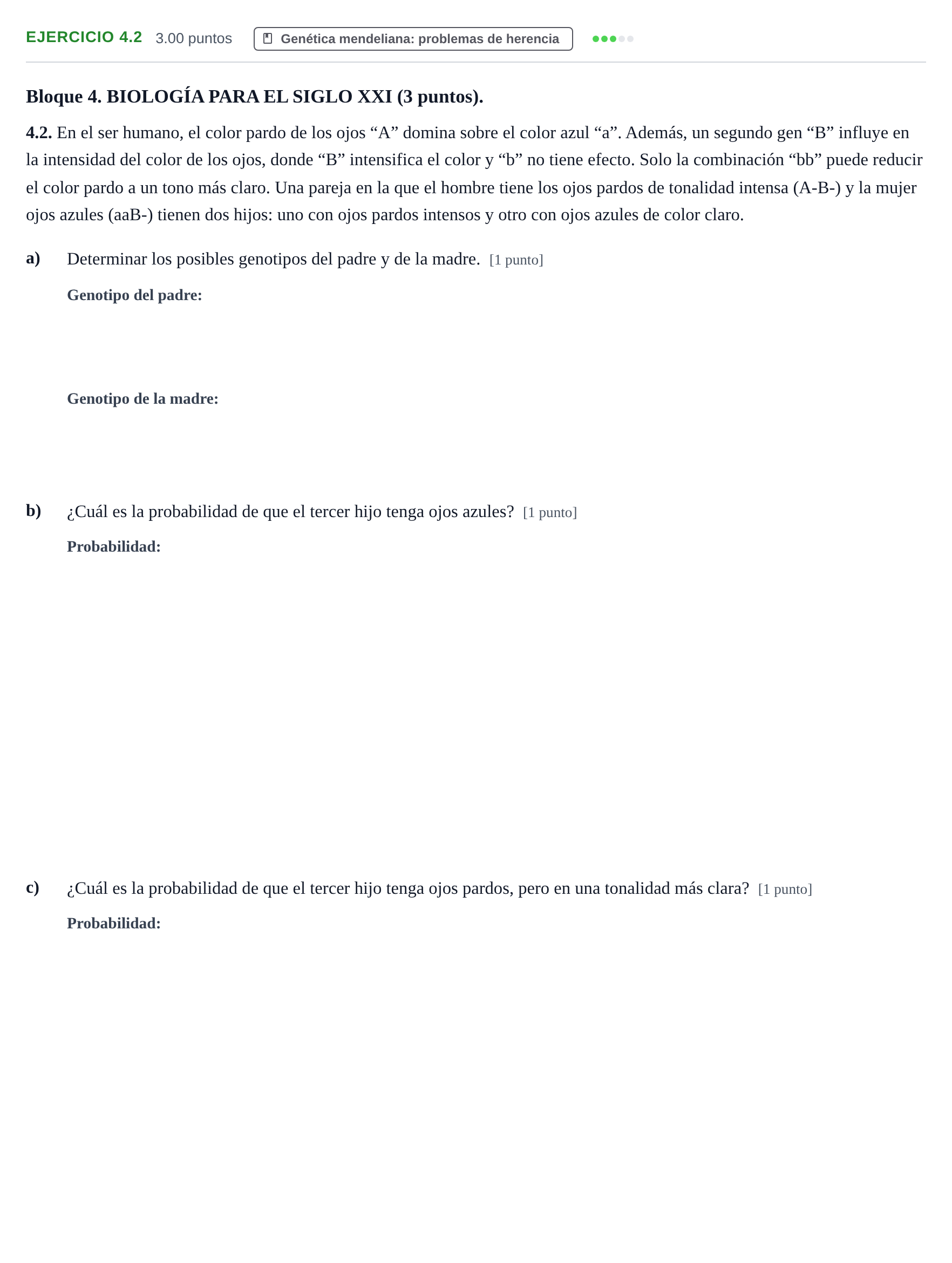 Enunciado: Ejercicio 4.2 · Ciencias Generales PAU Murcia Ordinaria 2025