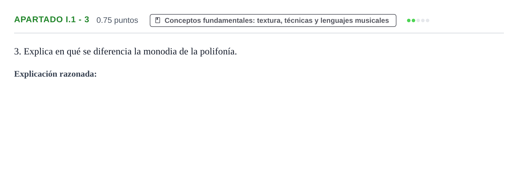 Enunciado: Apartado I.1 - 3 · Análisis Musical II PAU Murcia Extraordinaria 2025