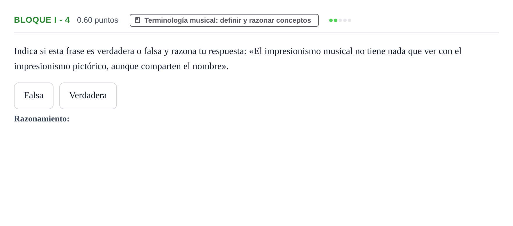 Enunciado: Bloque I - 4 · Historia de la Música y de la Danza PAU Murcia Ordinaria 2025