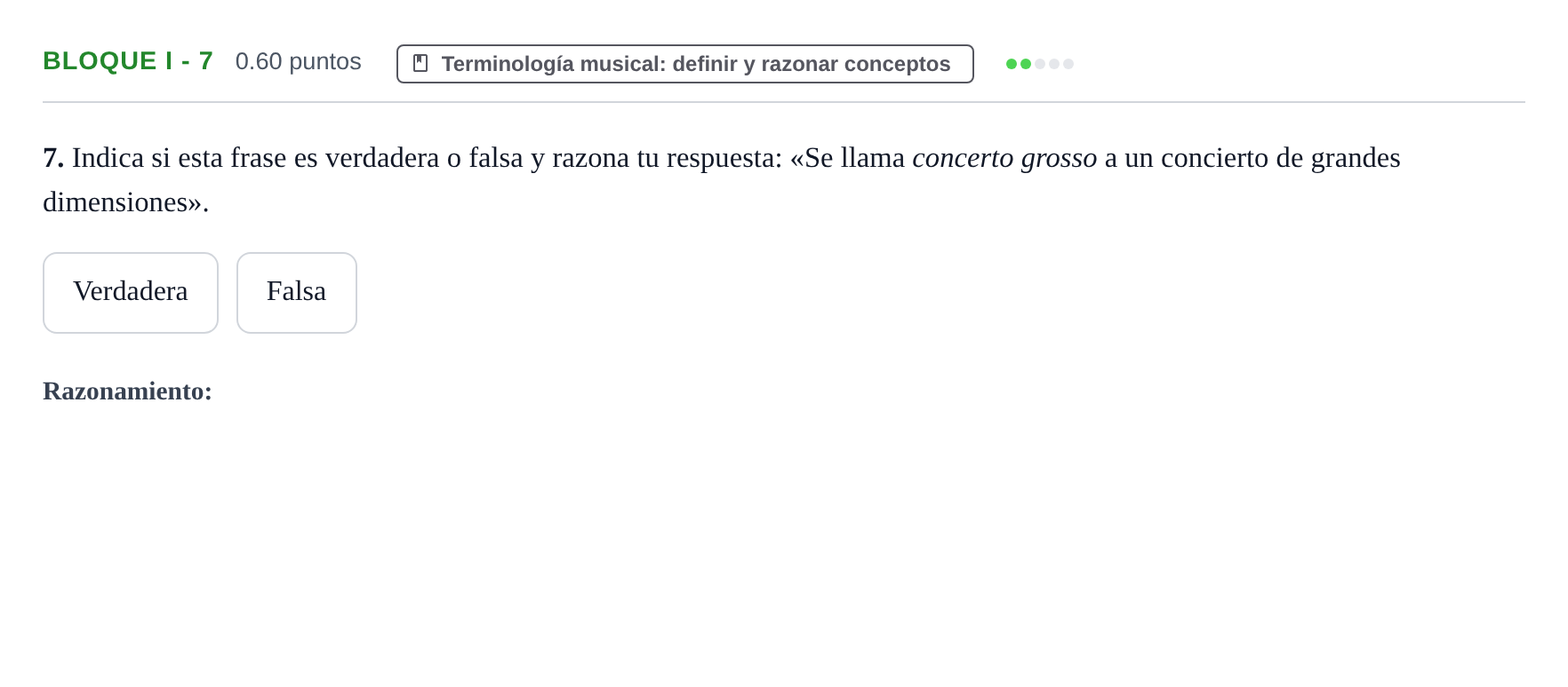 Enunciado: Bloque I - 7 · Historia de la Música y de la Danza PAU Murcia Ordinaria 2025