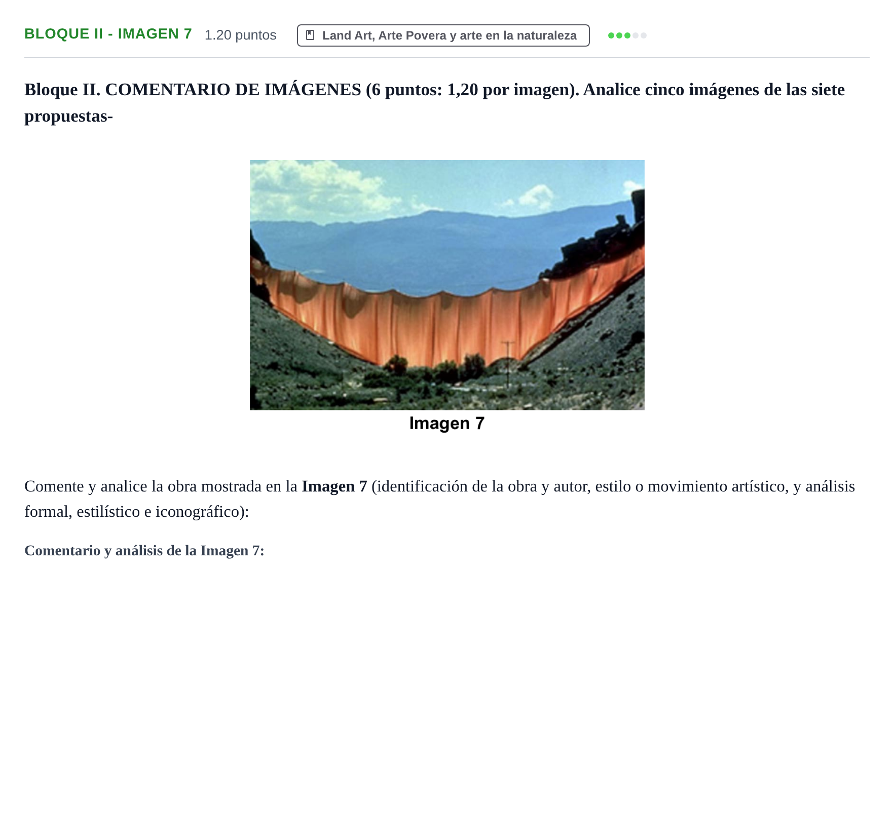 Enunciado: Bloque II - Imagen 7 · Movimientos Culturales y Artísticos PAU Murcia Ordinaria 2025
