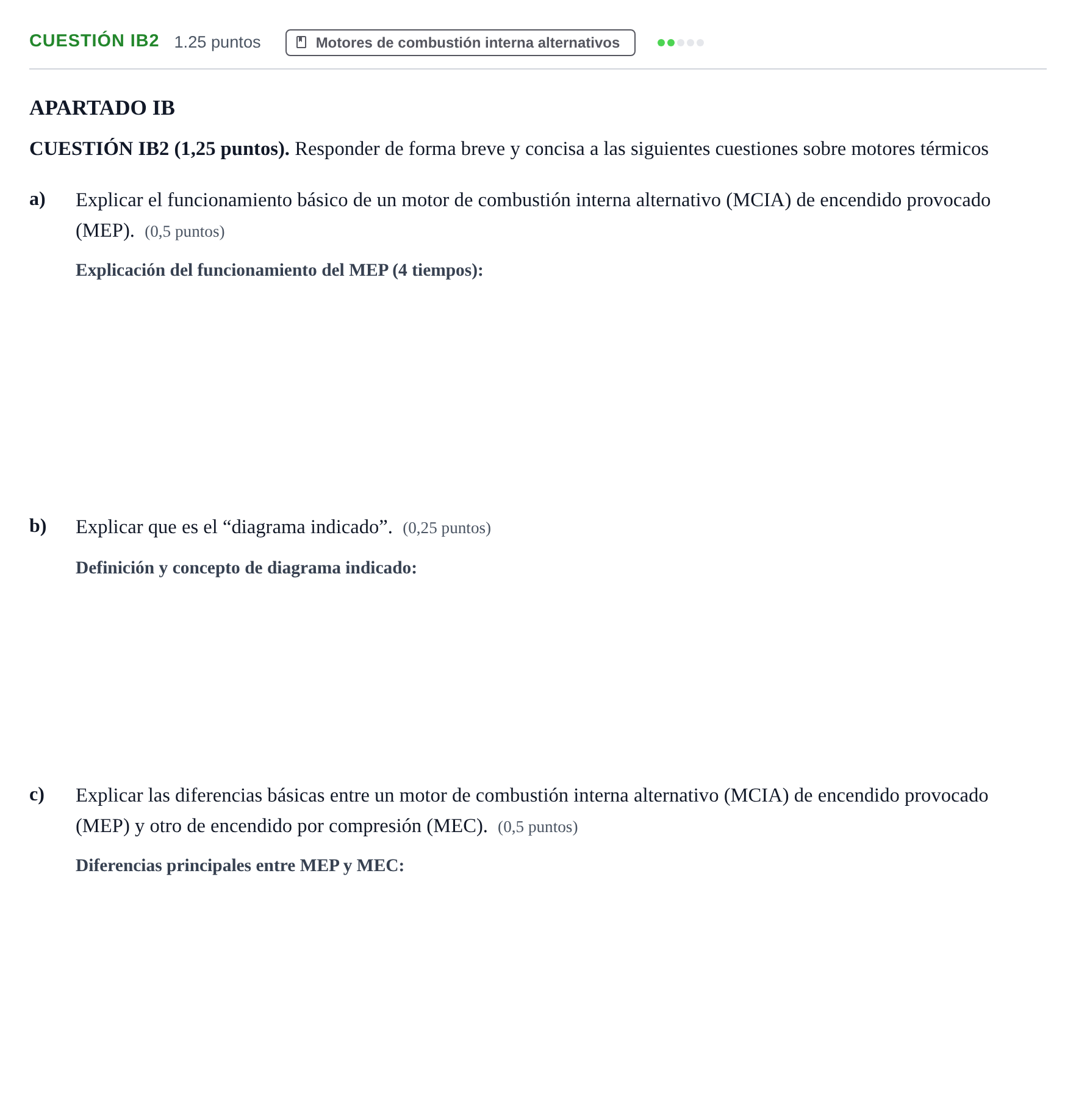 Enunciado: Cuestión IB2 · Tecnología e Ingeniería II PAU Murcia Ordinaria 2025