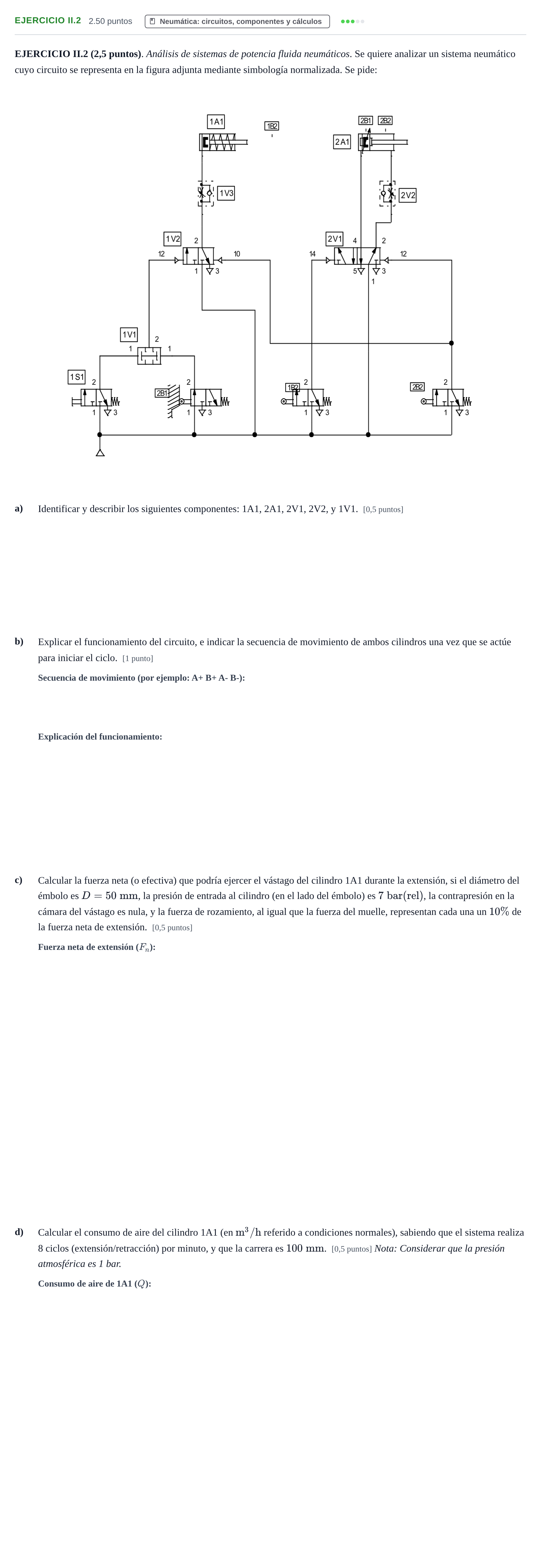 Enunciado: Ejercicio II.2 · Tecnología e Ingeniería II PAU Murcia Extraordinaria 2025
