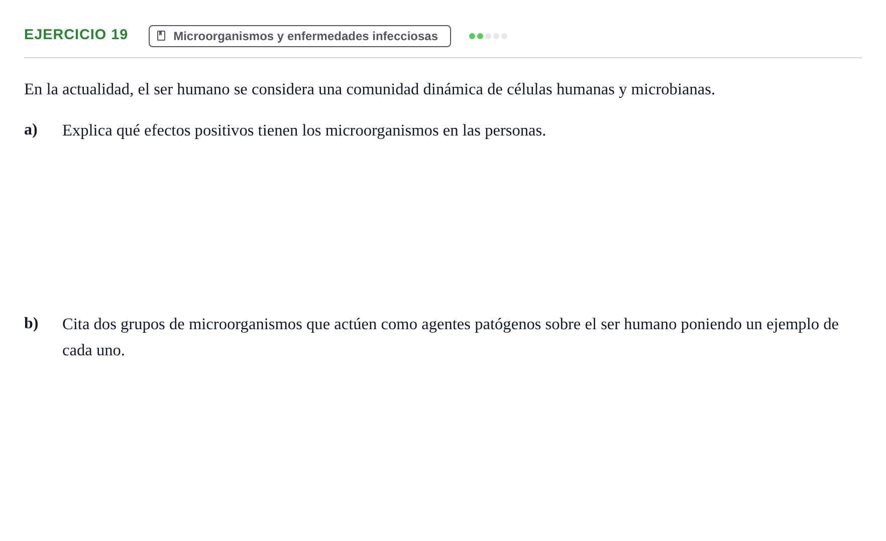 Enunciado: Ejercicio 19 - Microorganismos · Biología PAU Navarra Ordinaria 2023