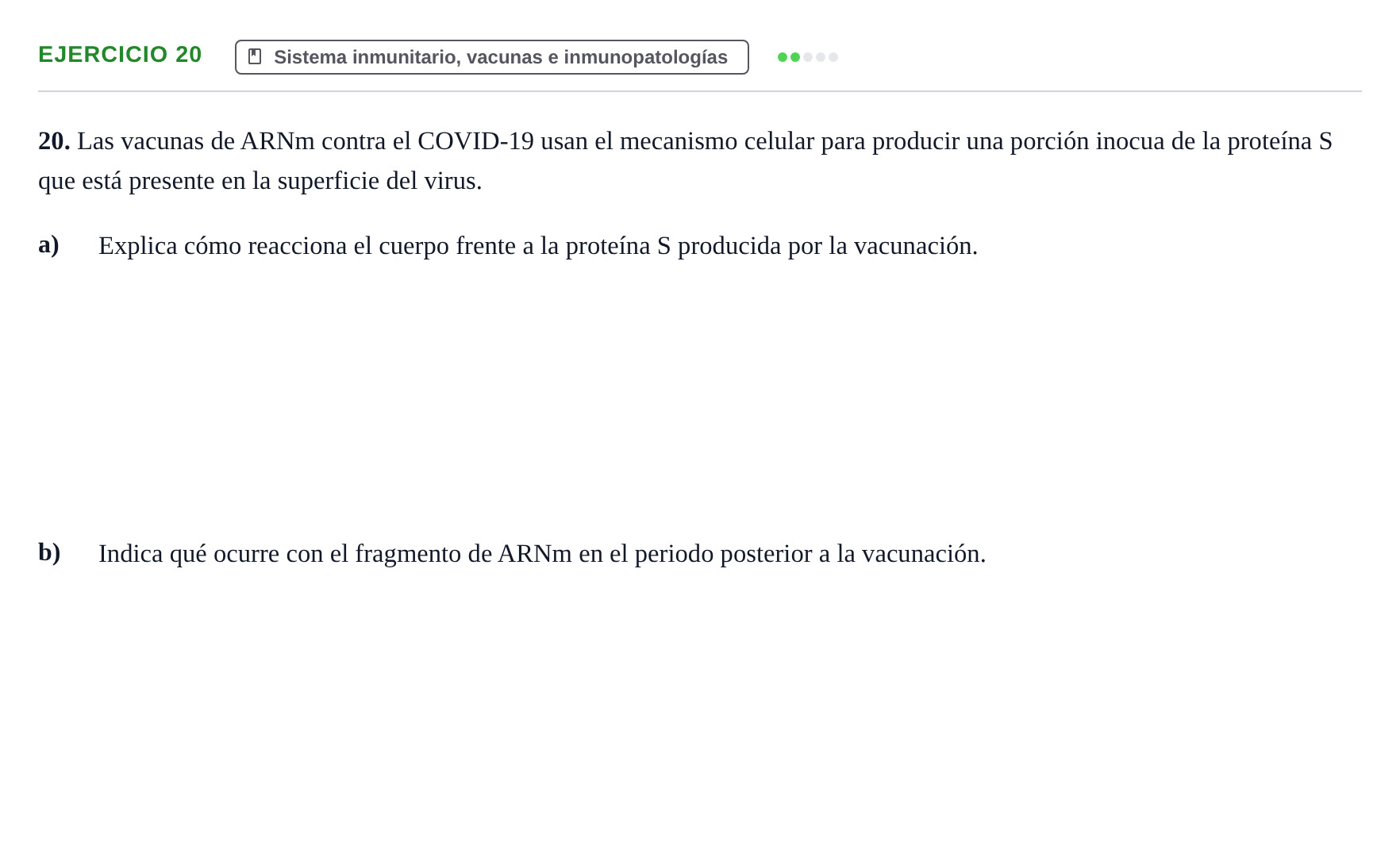 Enunciado: Problema 20 · Biología PAU Navarra Ordinaria 2023