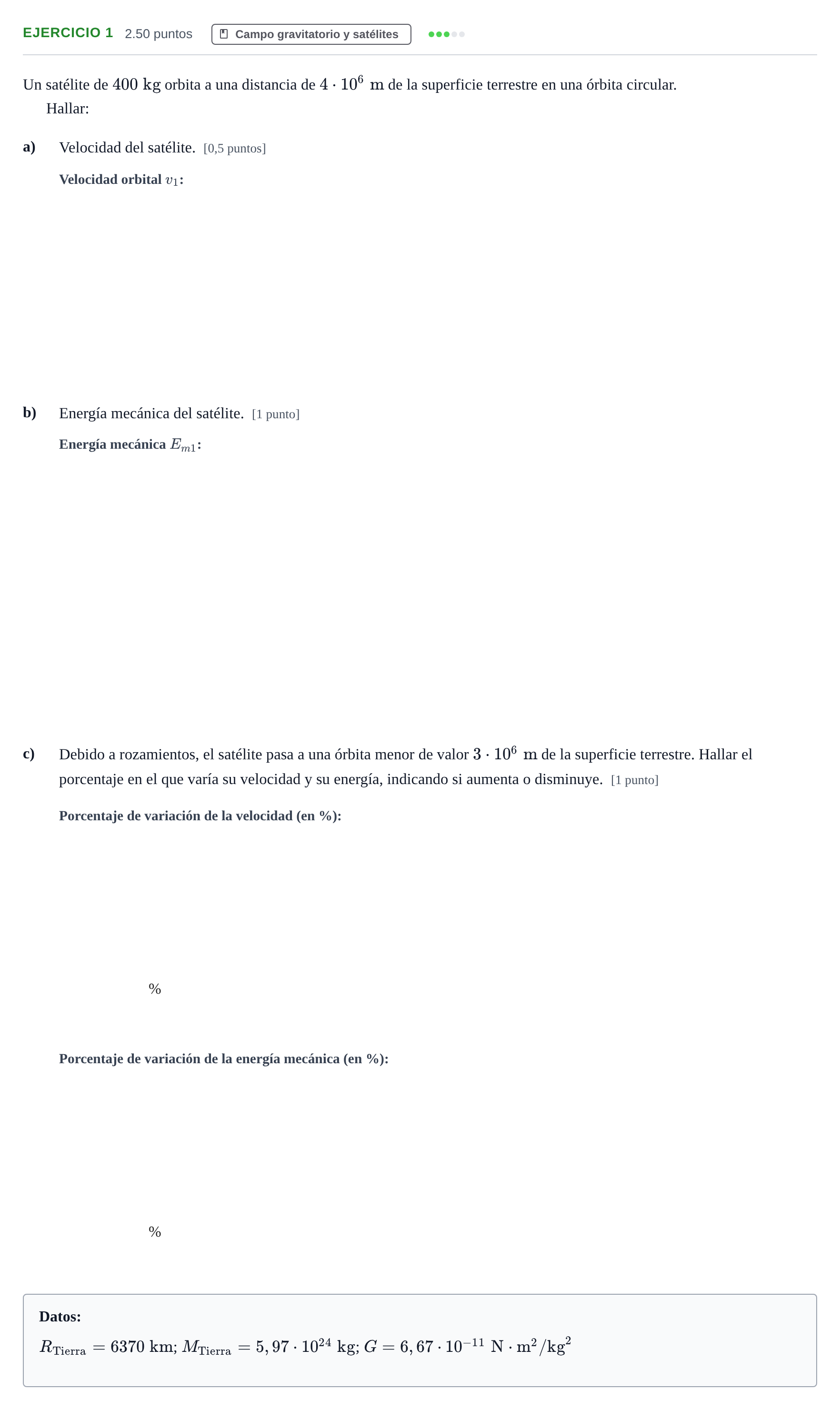 Enunciado: Problema 1 · Física PAU Navarra Ordinaria 2023
