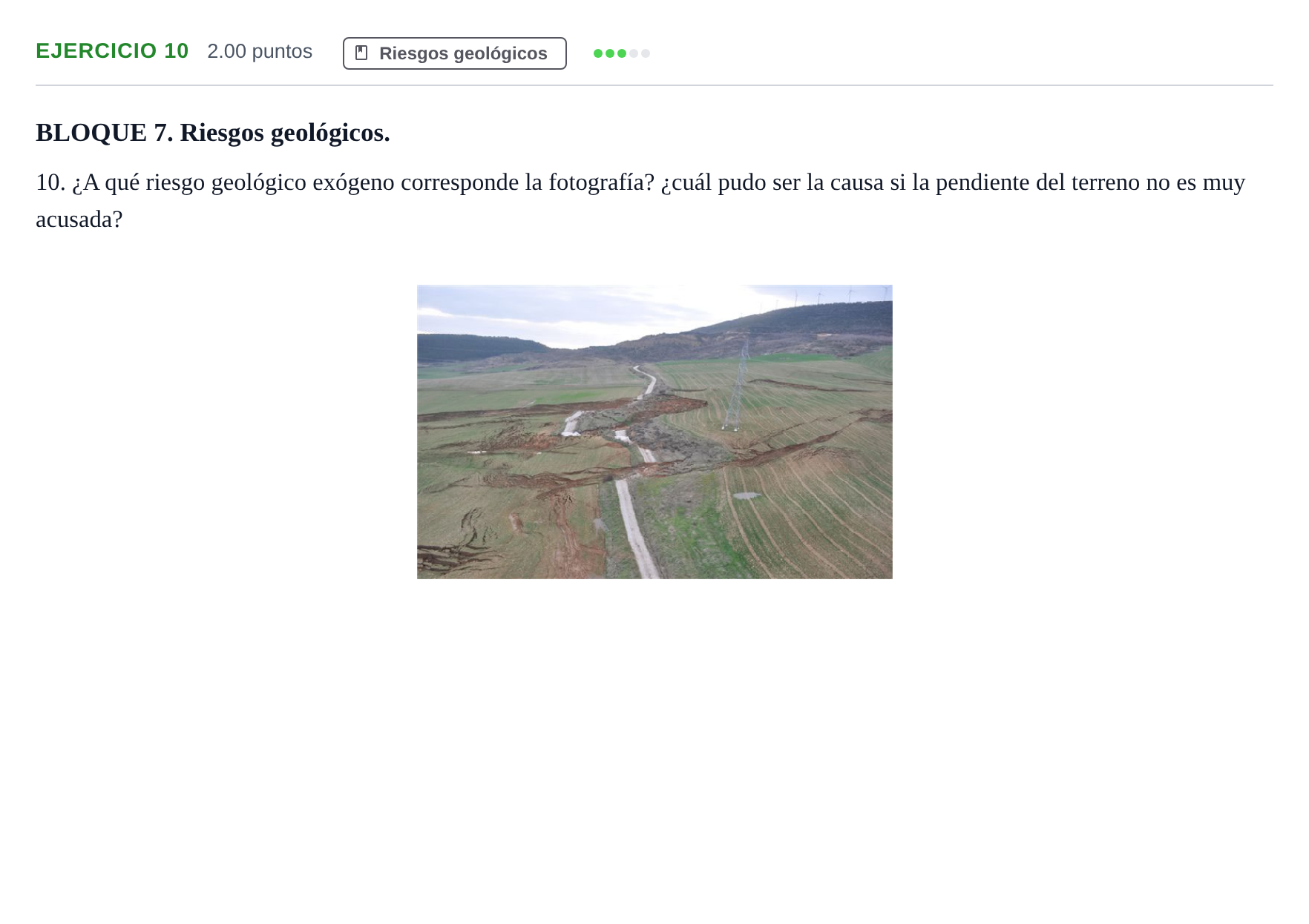 Enunciado: Problema 10 · Geología y Ciencias Ambientales PAU Navarra Ordinaria 2023