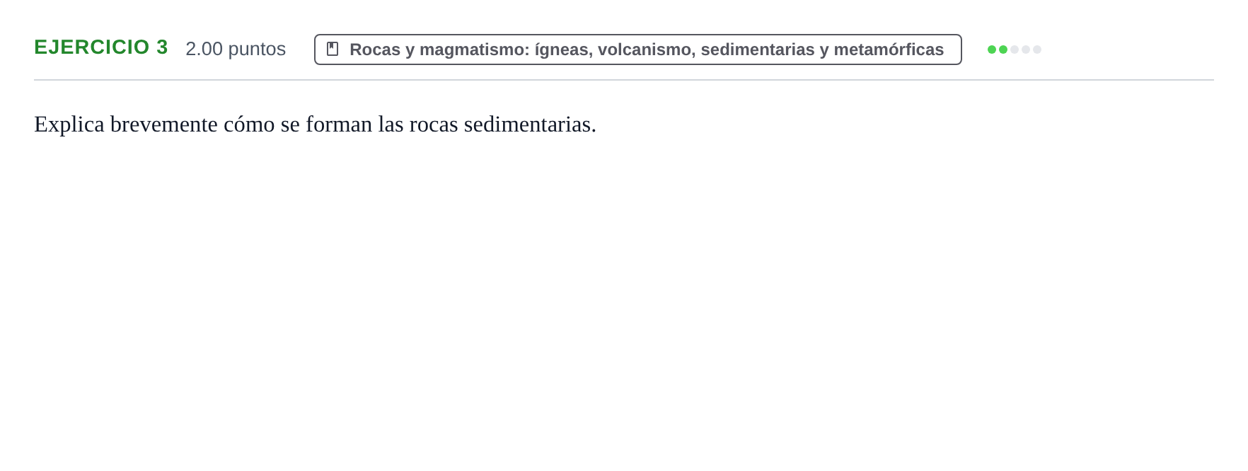 Enunciado: Problema 3 · Geología y Ciencias Ambientales PAU Navarra Ordinaria 2023