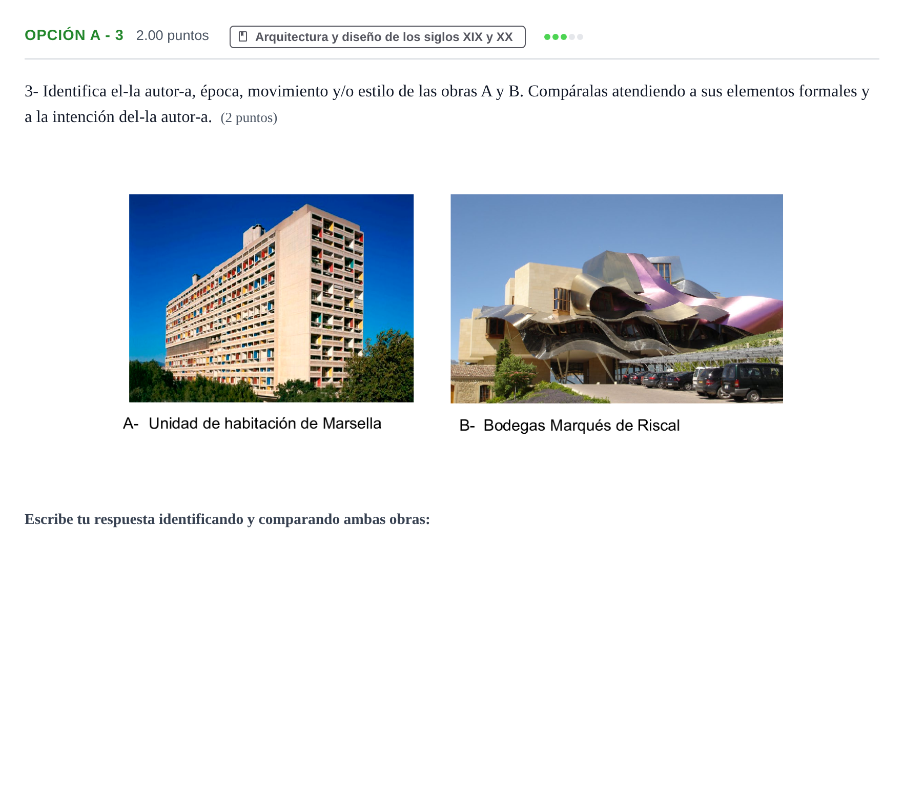 Enunciado: Opción A - 3 · Fundamentos Artísticos PAU Navarra Ordinaria 2023
